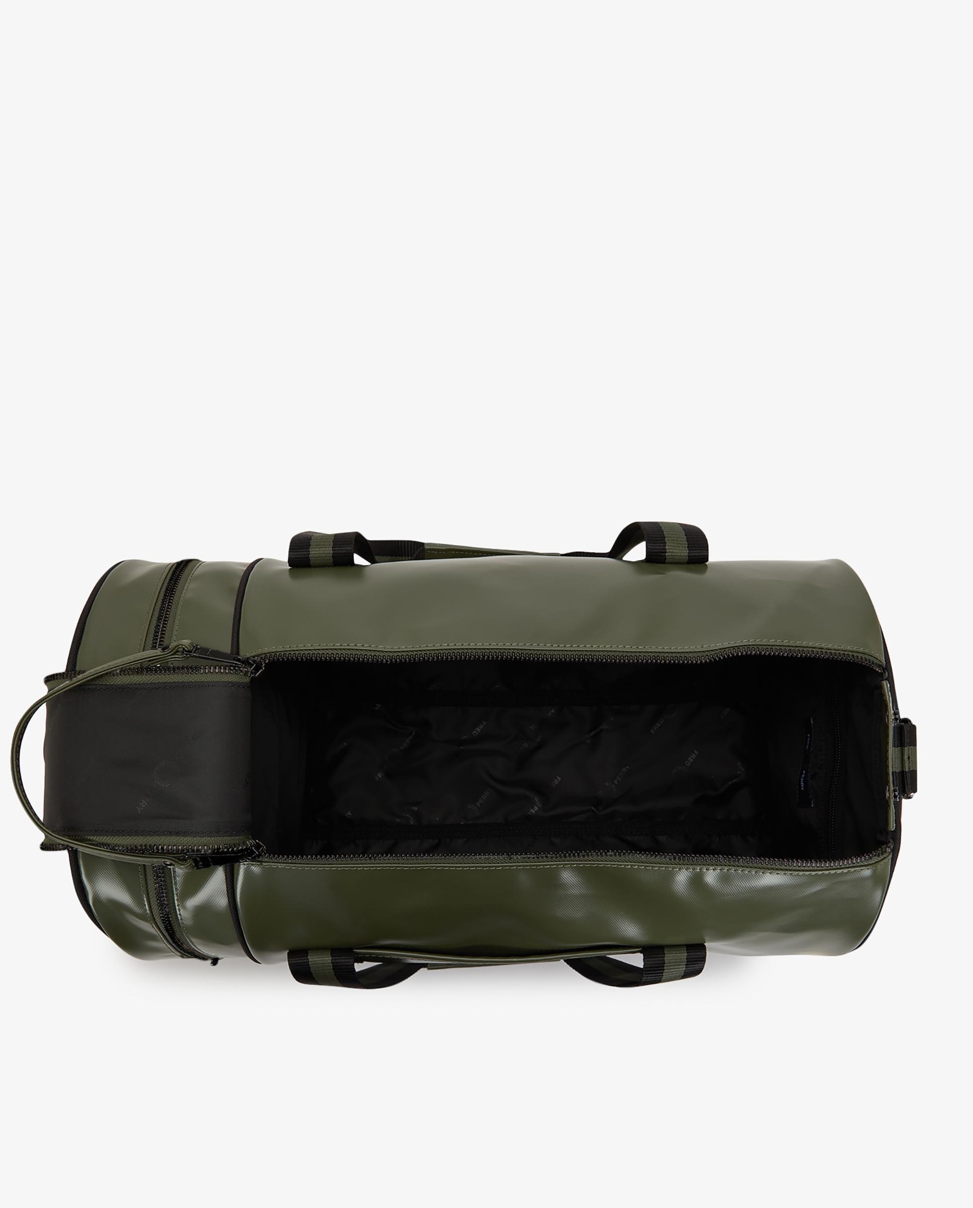 Bandolera de hombre clásica tipo barril con contrastes - Fred Perry - Verde militar Verde militar-7