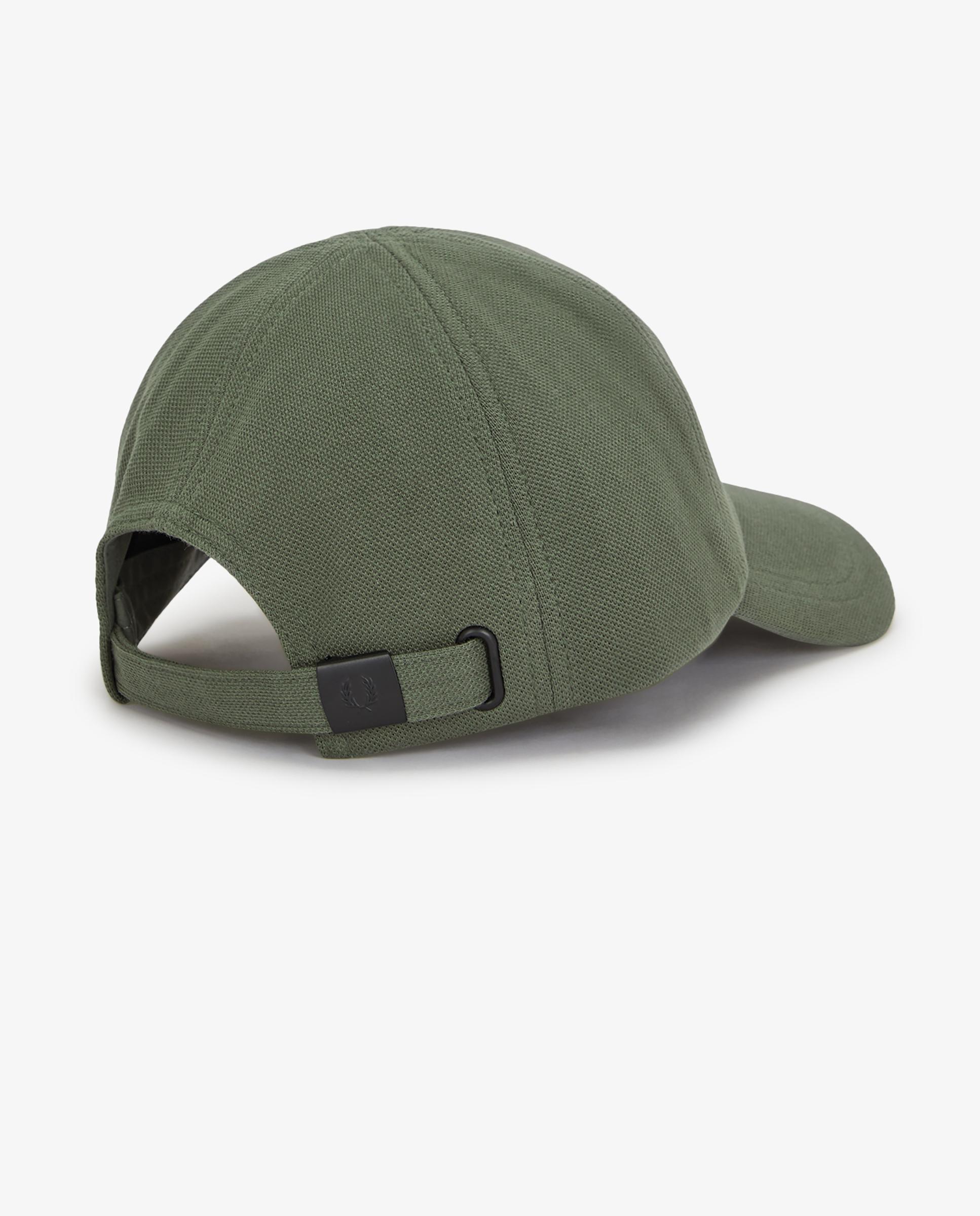 Gorra baseball de hombre clásica de piqué de algodón ajustable - Fred Perry - Verde militar Verde militar-6