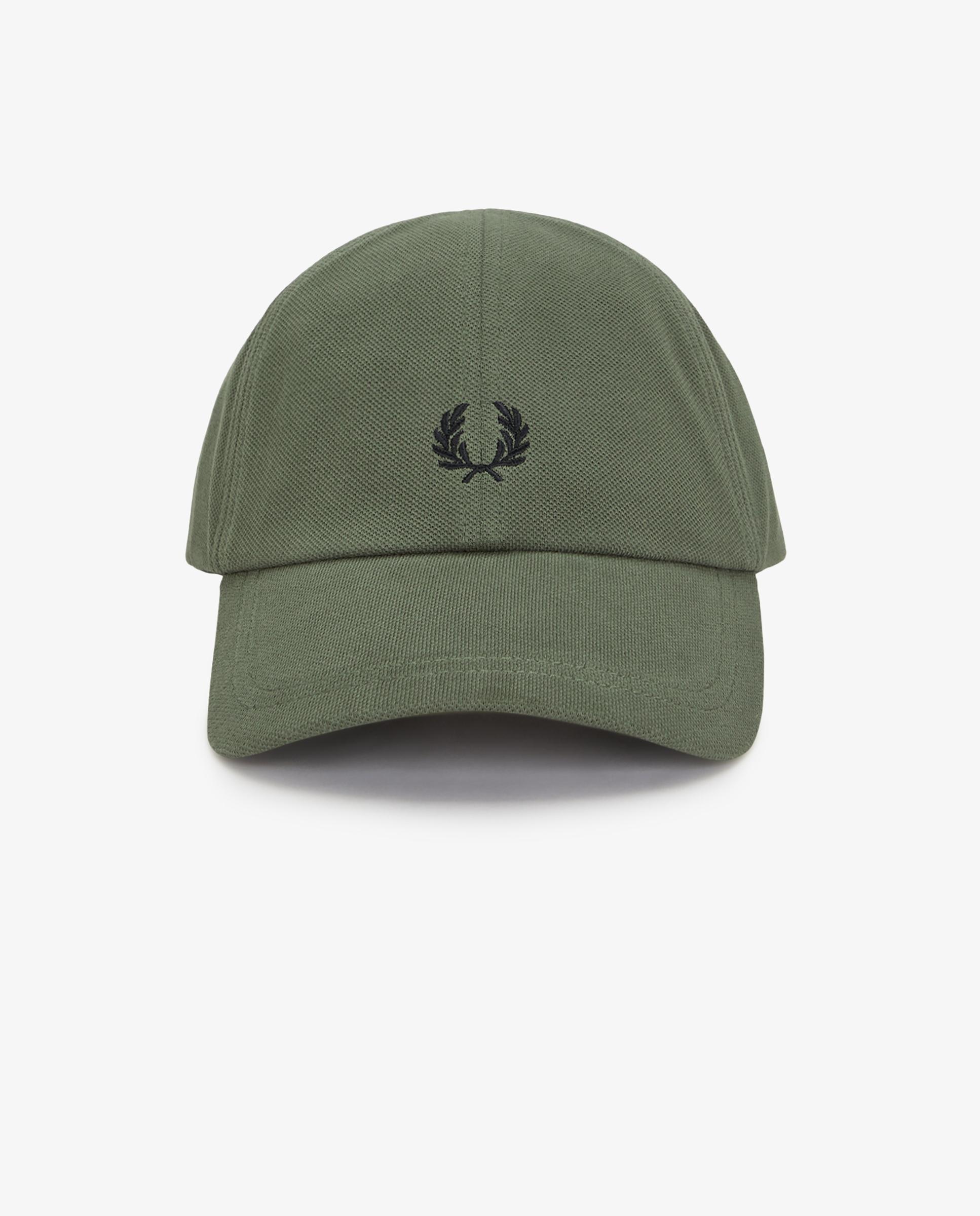 Gorra baseball de hombre clásica de piqué de algodón ajustable - Fred Perry - Verde militar Verde militar-5