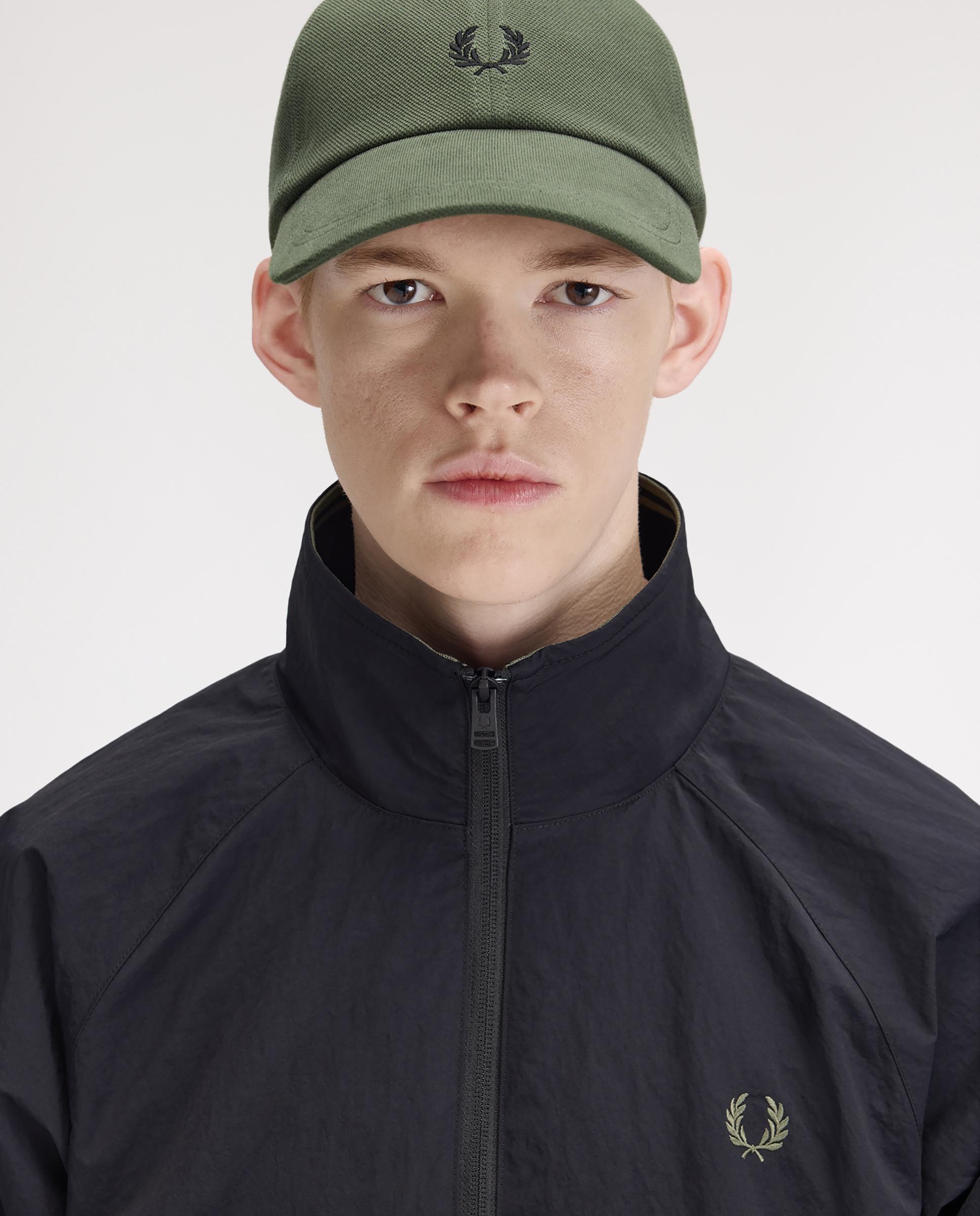 Gorra baseball de hombre clásica de piqué de algodón ajustable - Fred Perry - Verde militar Verde militar-2