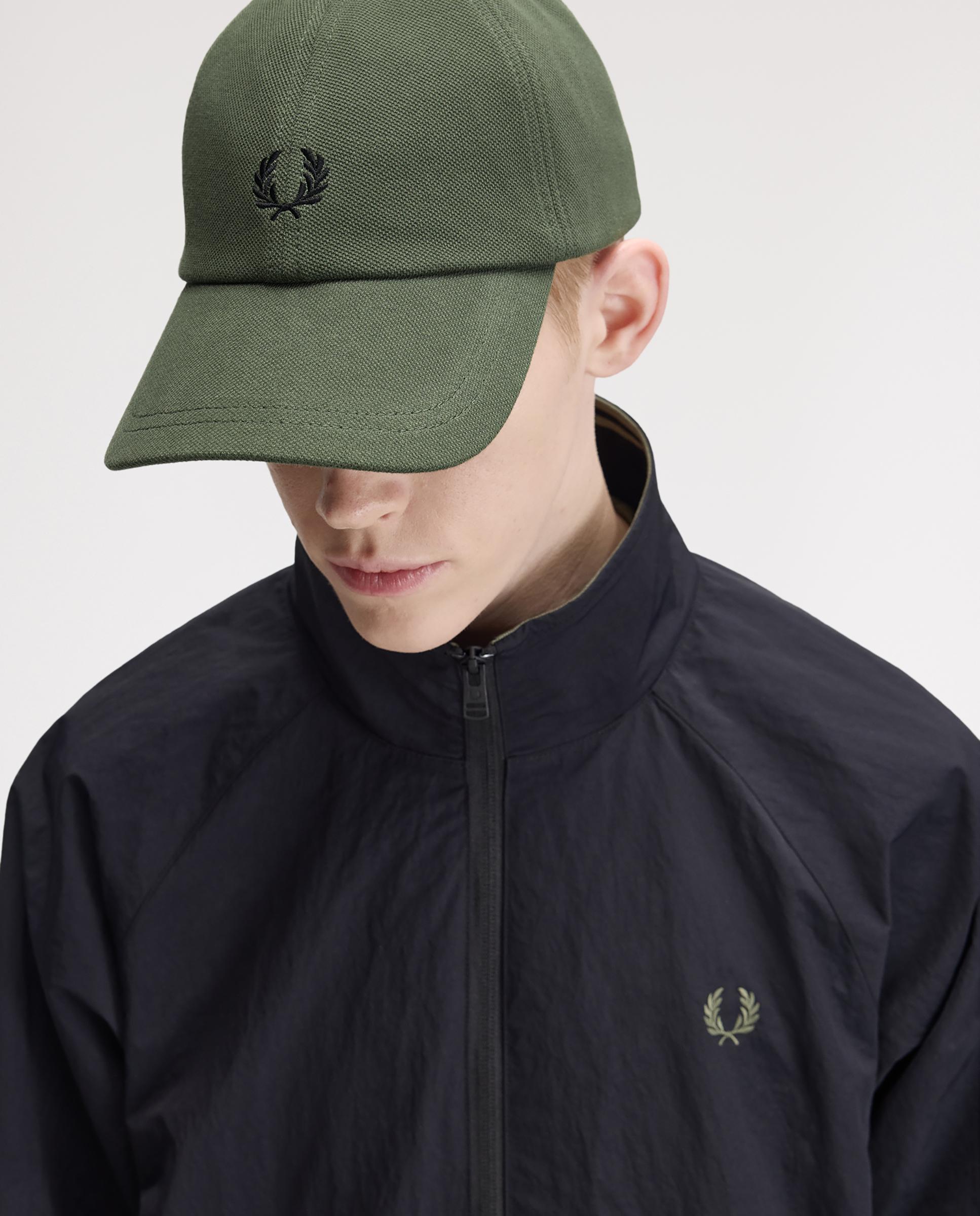 Gorra baseball de hombre clásica de piqué de algodón ajustable - Fred Perry - Verde militar Verde militar-3