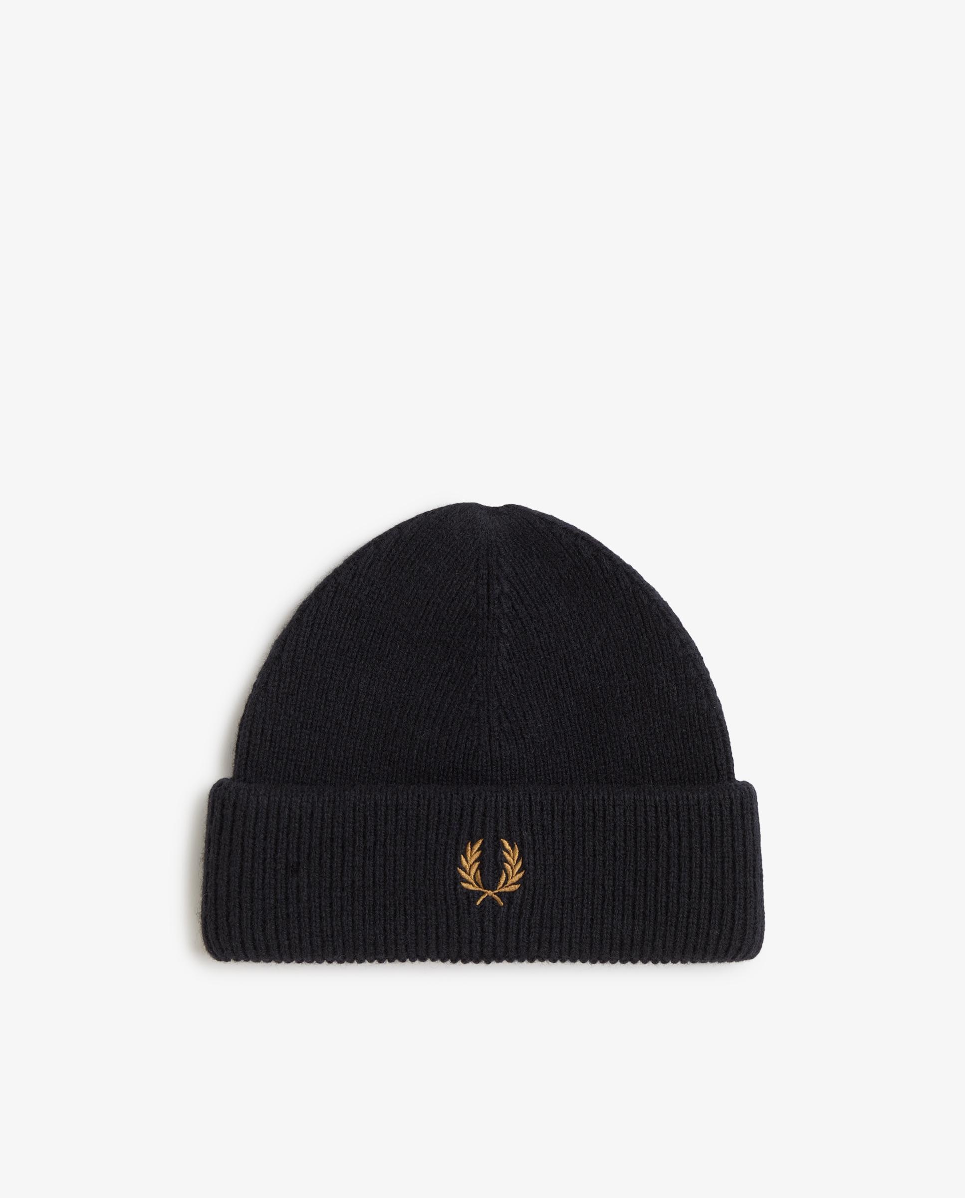 Imagen 1 de Gorro de hombre de lana liso Negro
