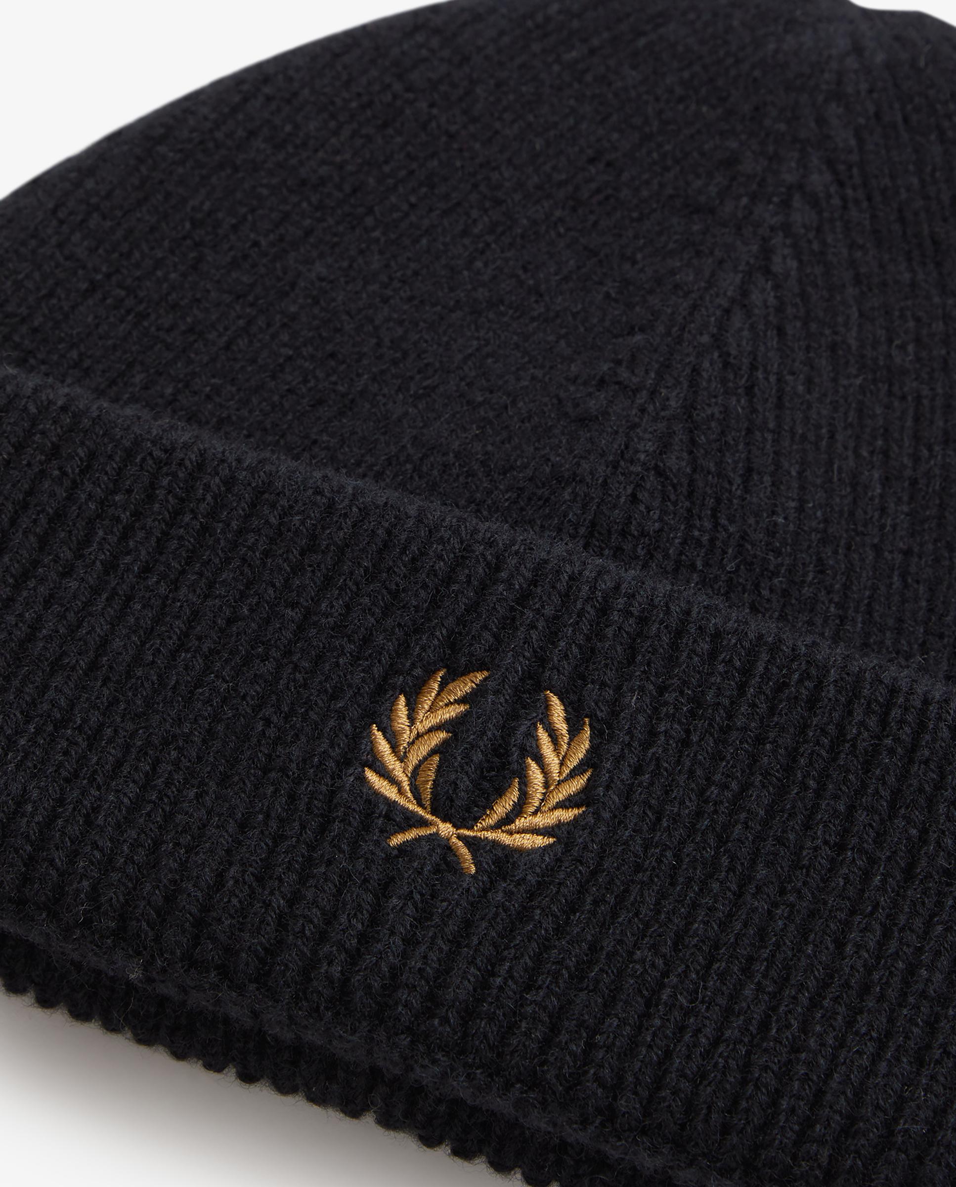 Imagen 4 de Gorro de hombre de lana liso - Fred Perry - Negro Negro