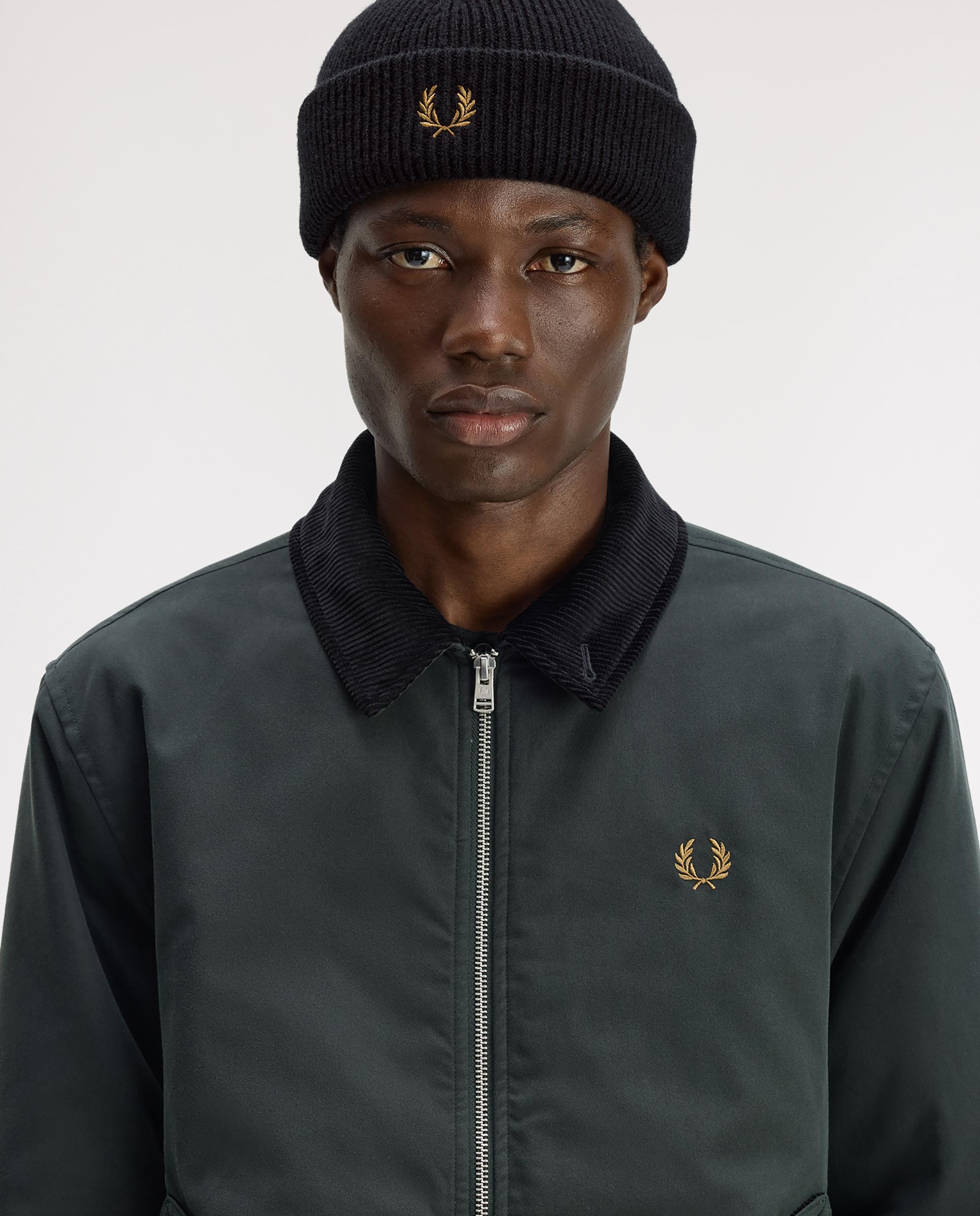 Imagen 2 de Gorro de hombre de lana liso - Fred Perry - Negro Negro