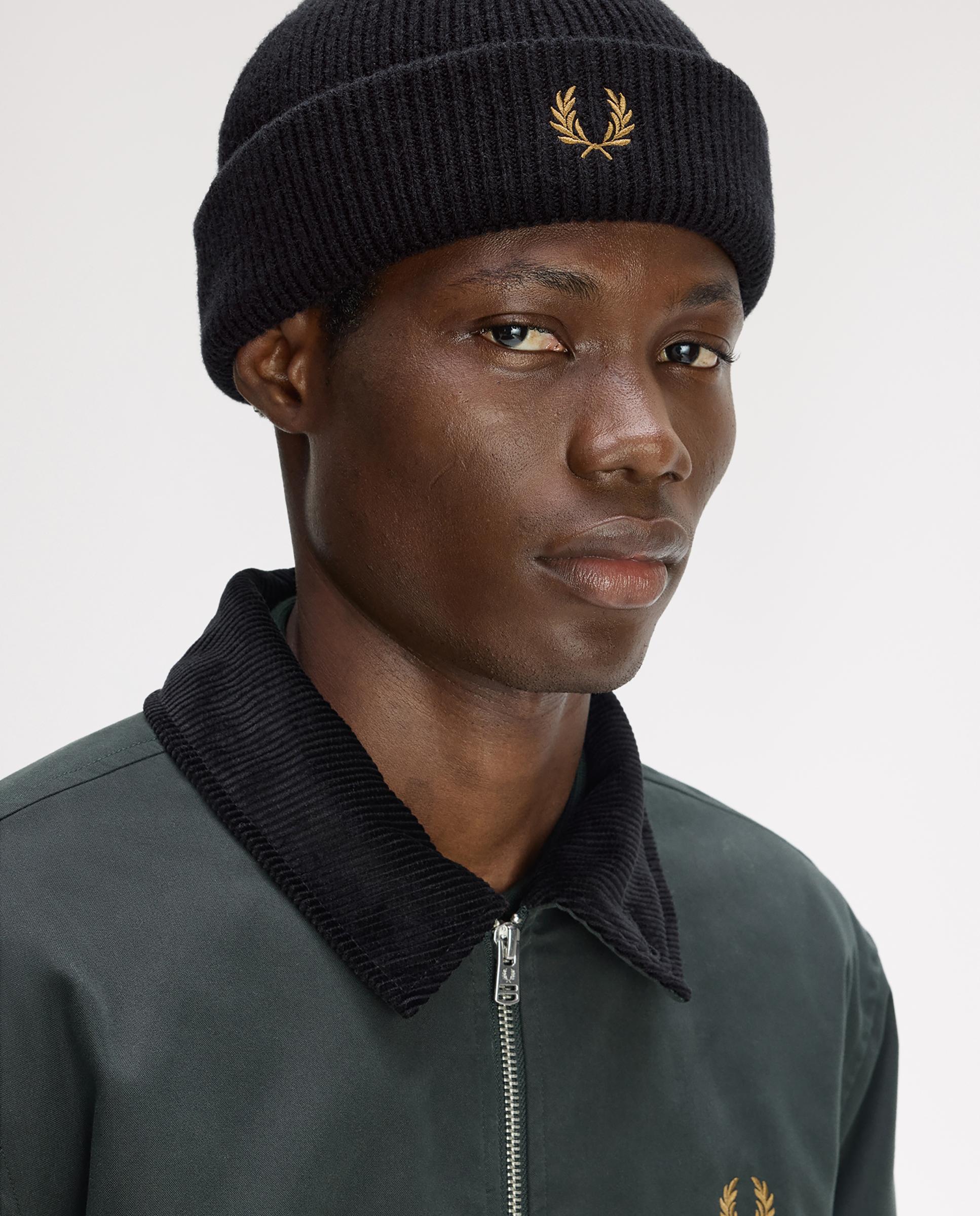 Imagen 3 de Gorro de hombre de lana liso - Fred Perry - Negro Negro