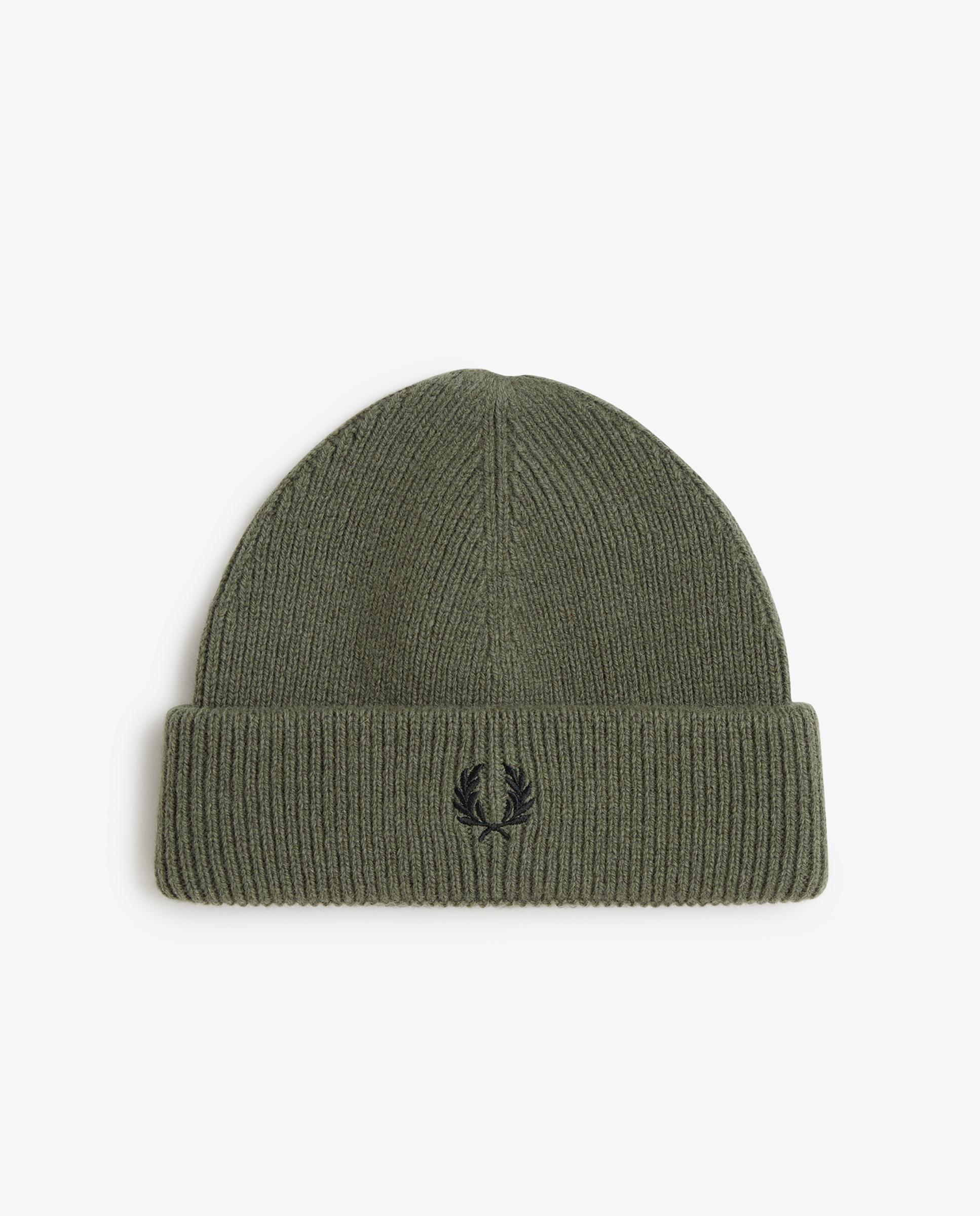 Imagen 1 de Gorro de hombre de lana liso - Fred Perry - Verde militar Verde militar