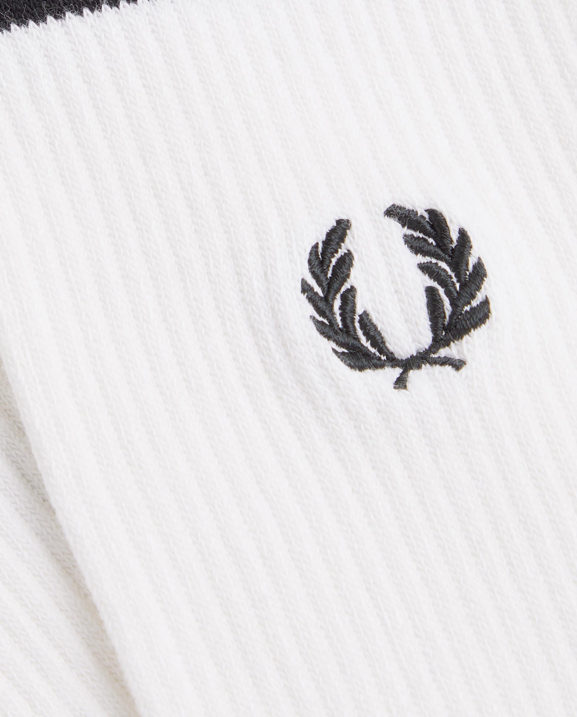 Imagen 2 de Calcetines altos de hombre deportivos con dos franjas - Fred Perry - Blanco Blanco