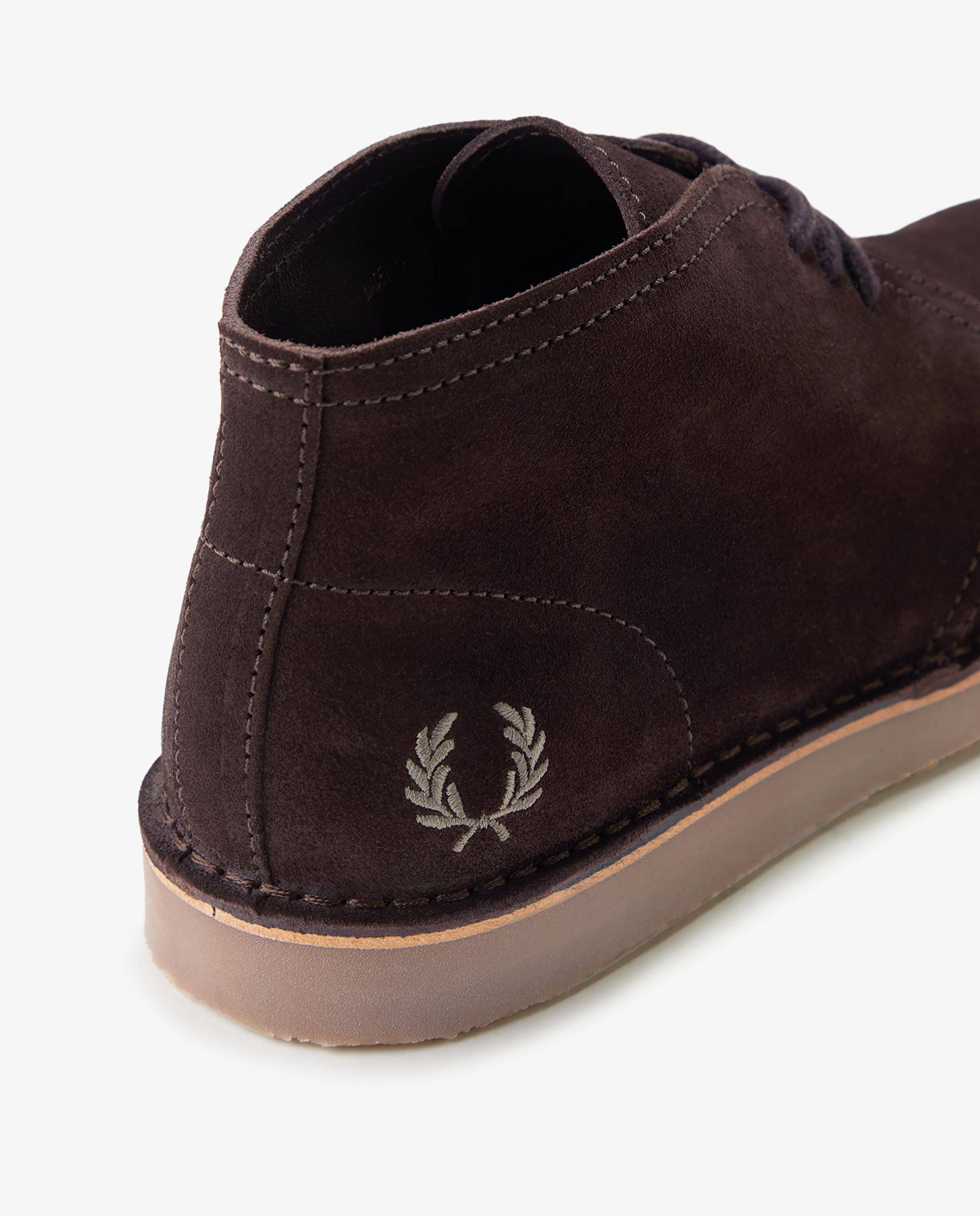 Bota de hombre hawley de ante con suela gruesa - Fred Perry - Marrón oscuro Marrón oscuro-6