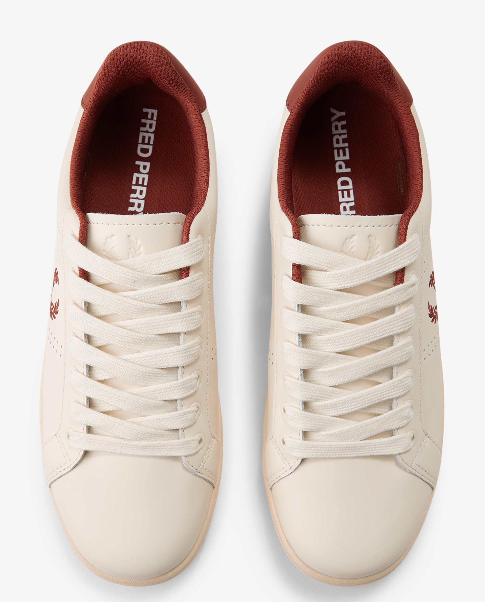 Zapatillas deportivas de hombre b722 de piel - Fred Perry - Beige Beige-6