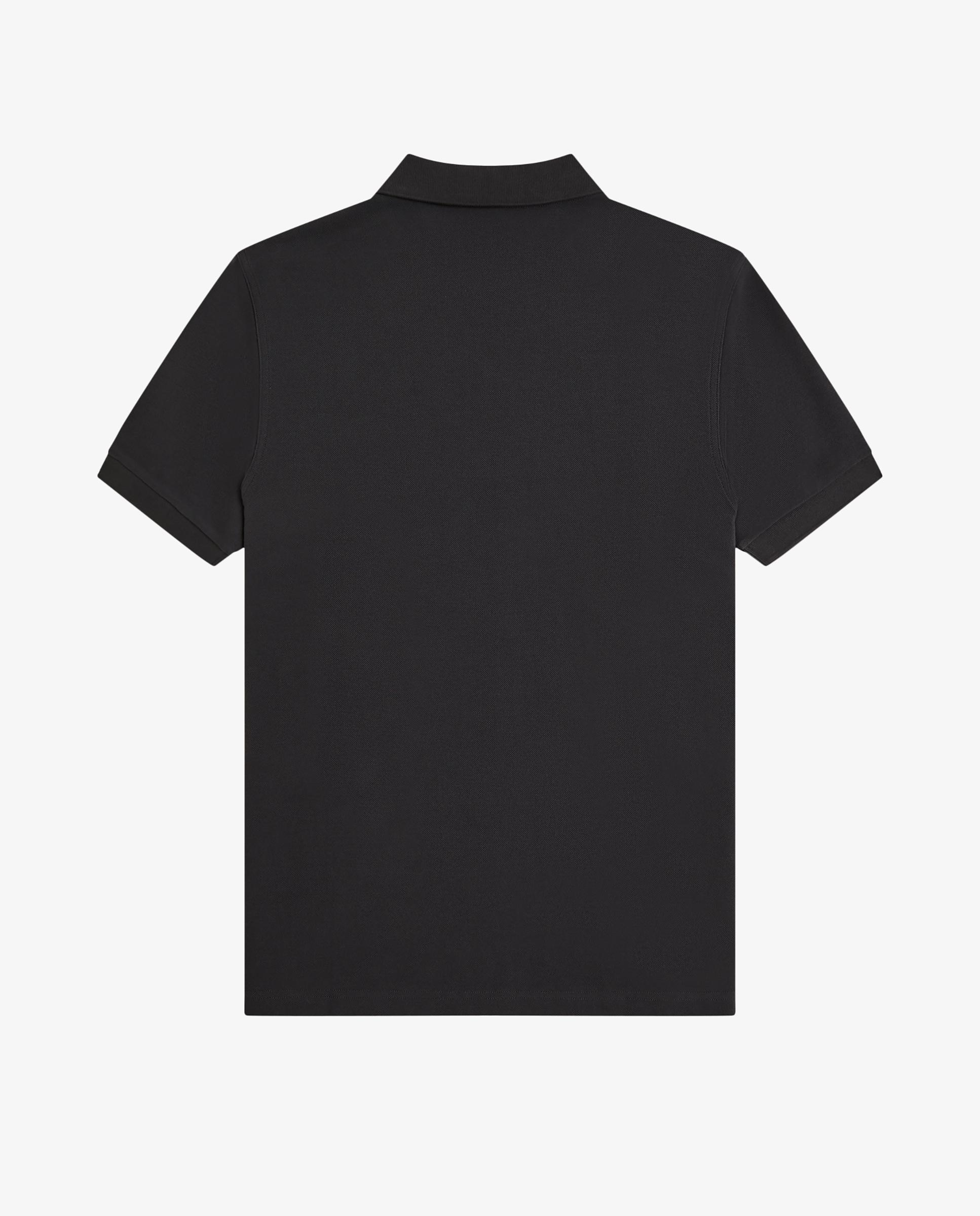 Polo de hombre liso de manga corta en piqué de algodón - Fred Perry - Carbono Carbono-7