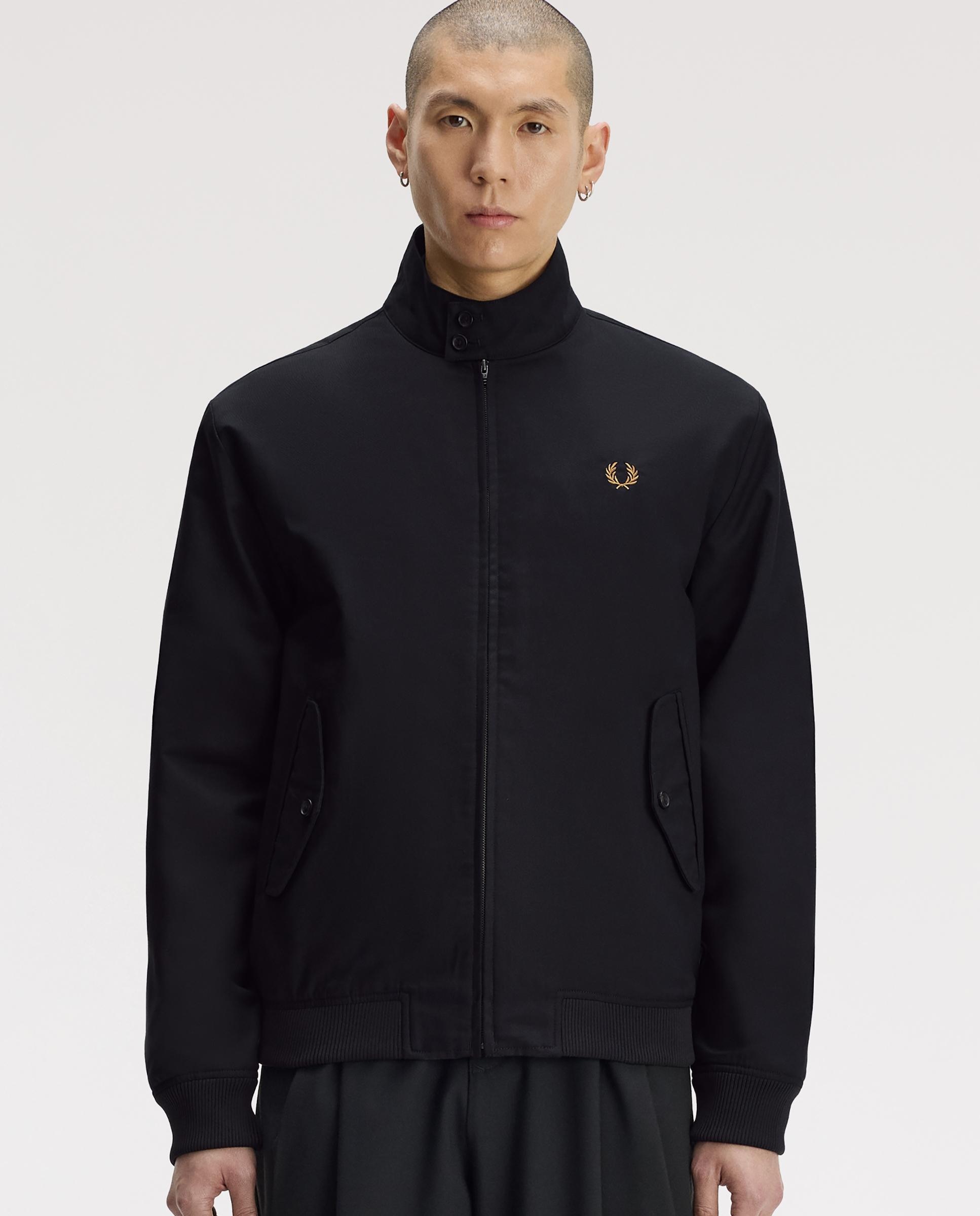 Imagen 0 de Cazadora de hombre harrington con bolsillos laterales Negro