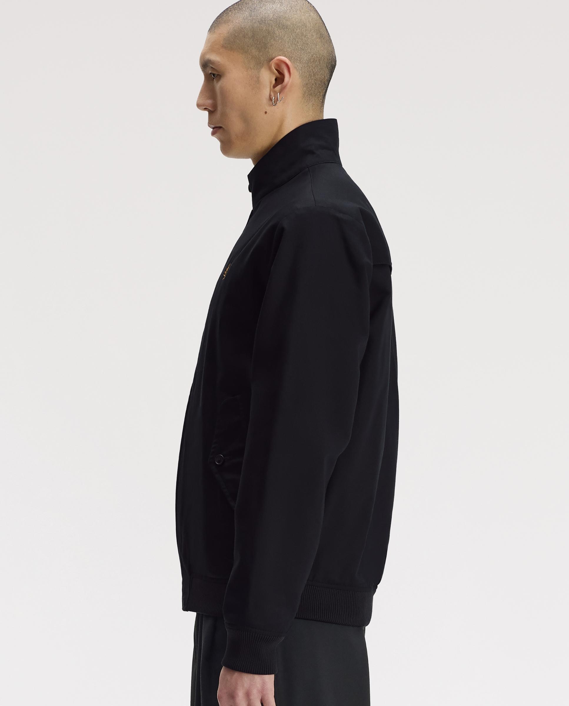 Imagen 2 de Cazadora de hombre harrington con bolsillos laterales - Fred Perry - Negro Negro