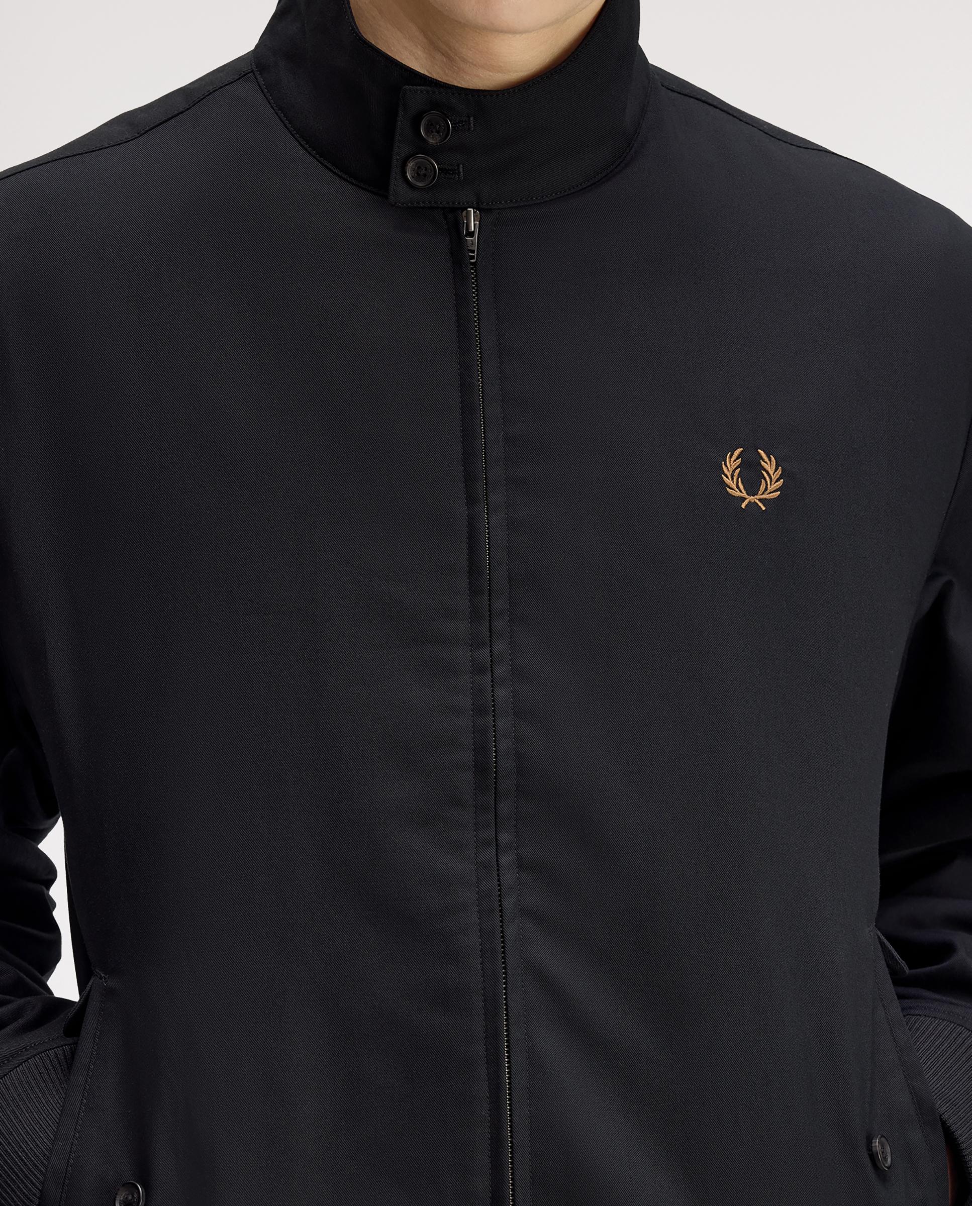 Imagen 9 de Cazadora de hombre harrington con bolsillos laterales - Fred Perry - Negro Negro