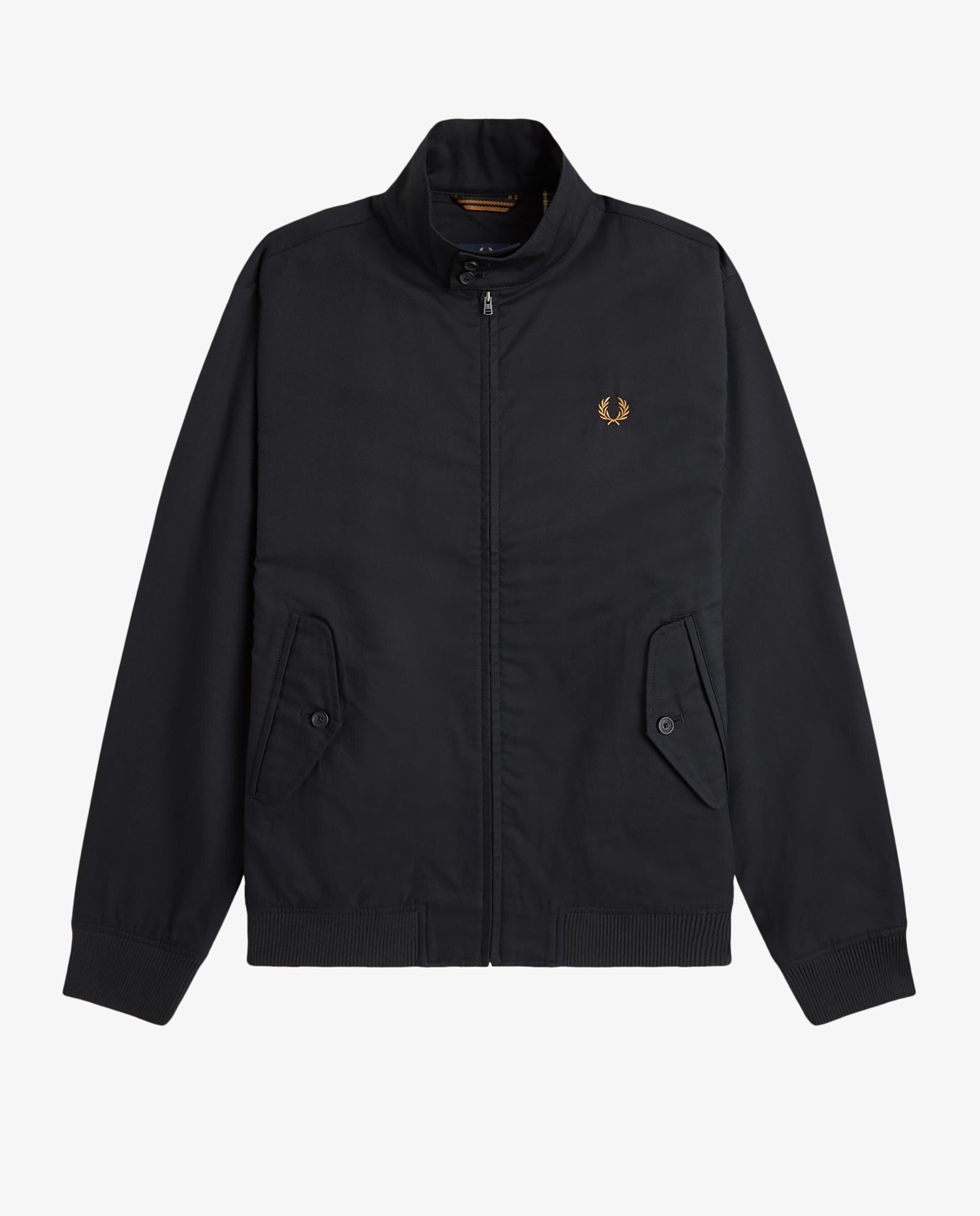 Imagen 10 de Cazadora de hombre harrington con bolsillos laterales - Fred Perry - Negro Negro
