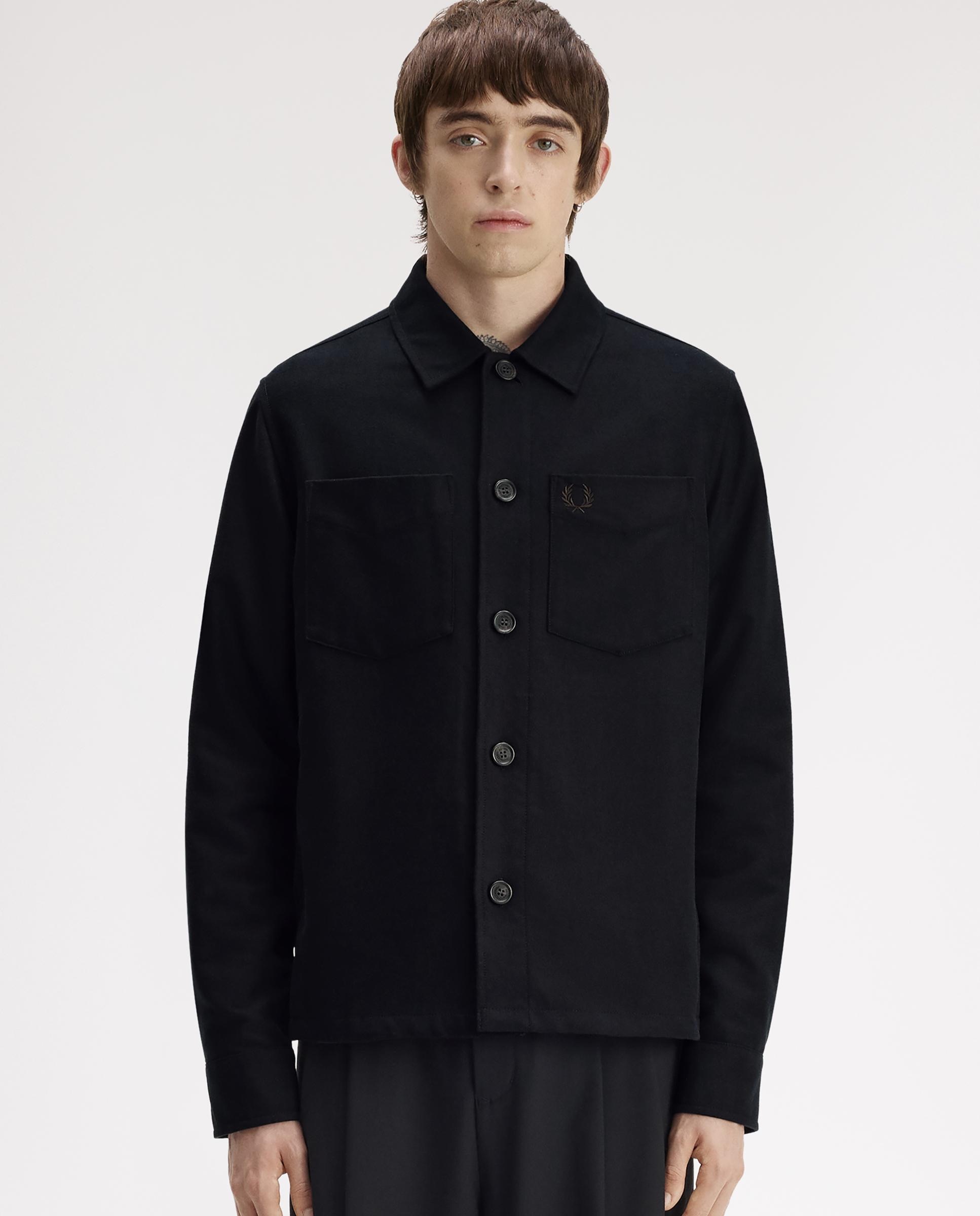 Imagen 1 de Soberecamisa de hombre con bolsillos y cierre de botones - Fred Perry - Negro Negro
