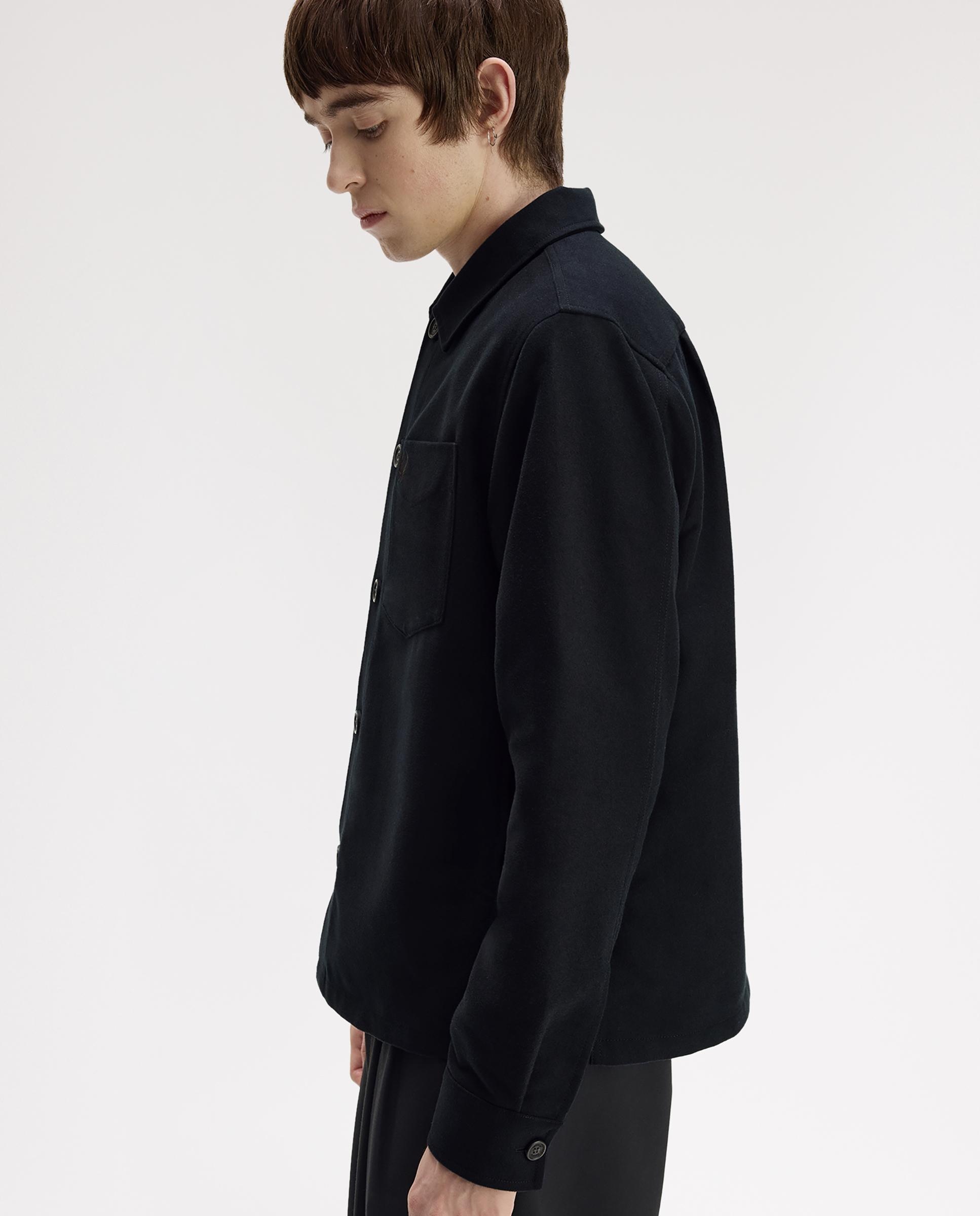 Imagen 4 de Soberecamisa de hombre con bolsillos y cierre de botones - Fred Perry - Negro Negro