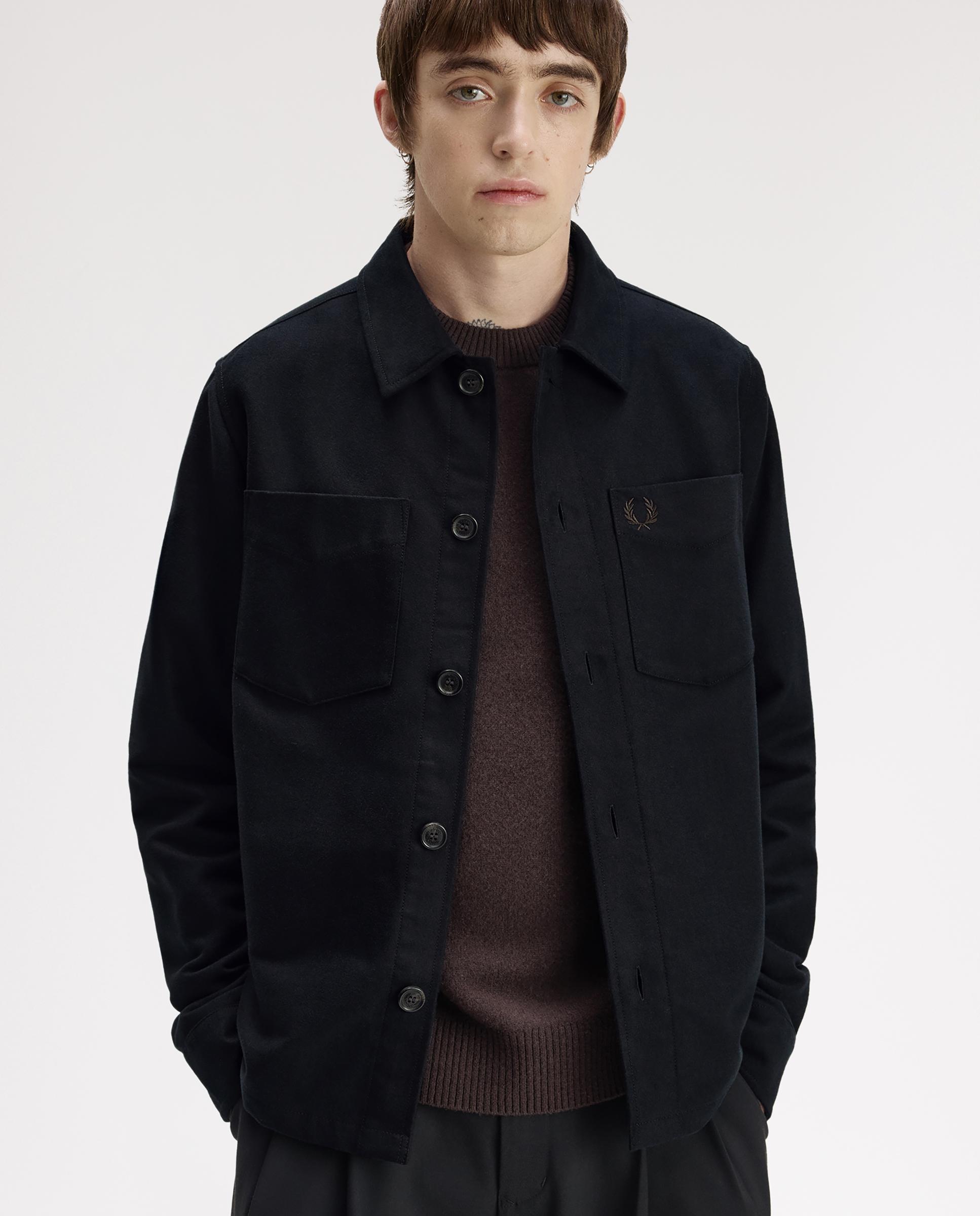 Imagen 5 de Soberecamisa de hombre con bolsillos y cierre de botones - Fred Perry - Negro Negro