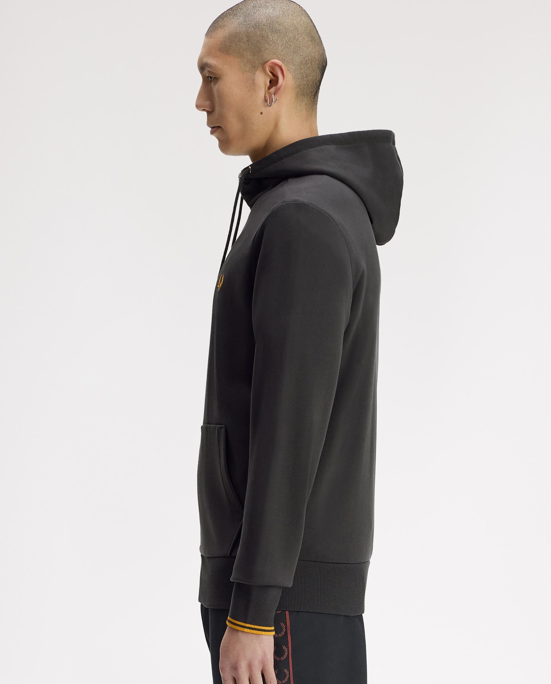 Sudadera de hombre con capucha y cremallera integral - Fred Perry - Gris marengo Gris marengo-2