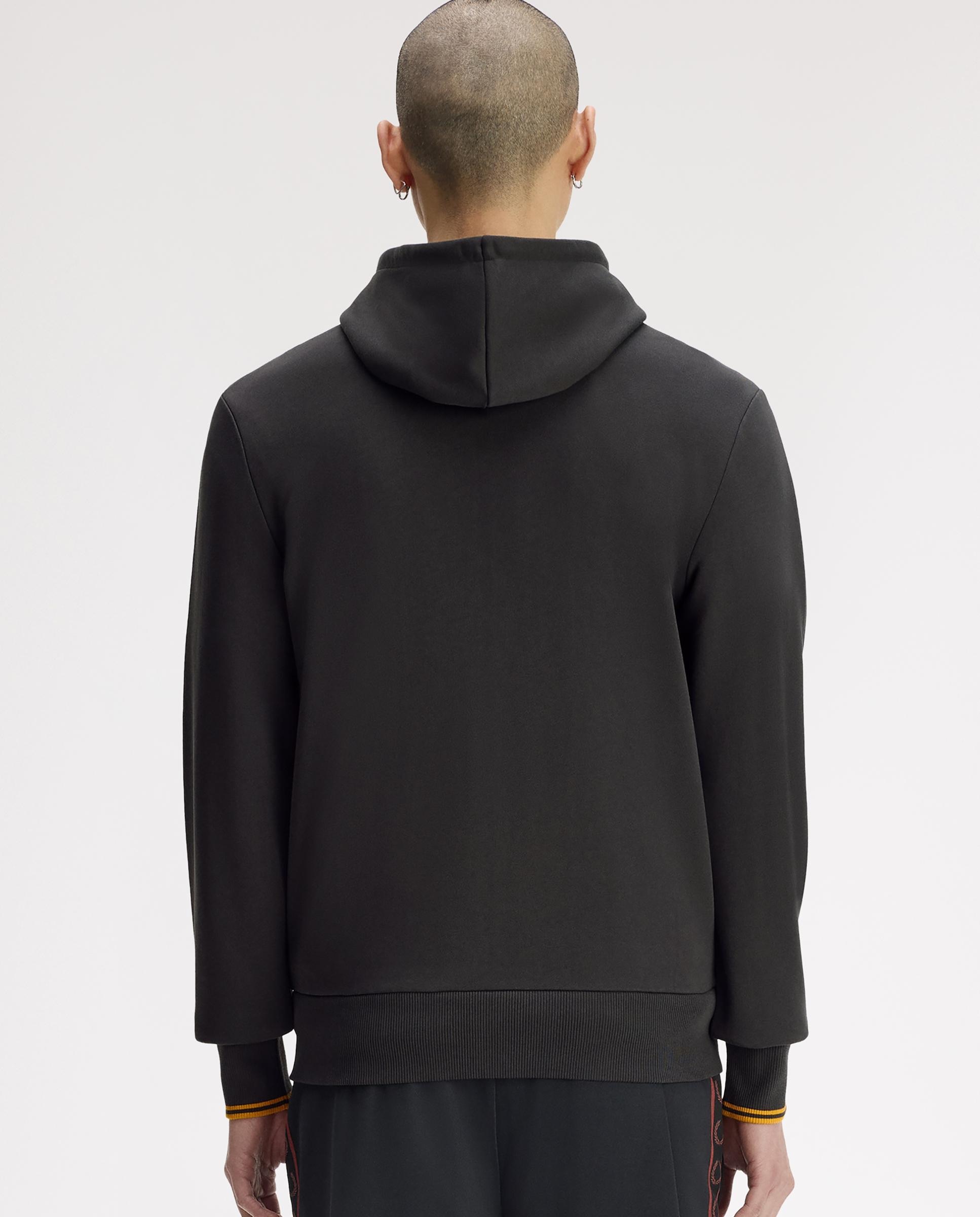 Sudadera de hombre con capucha y cremallera integral - Fred Perry - Gris marengo Gris marengo-3