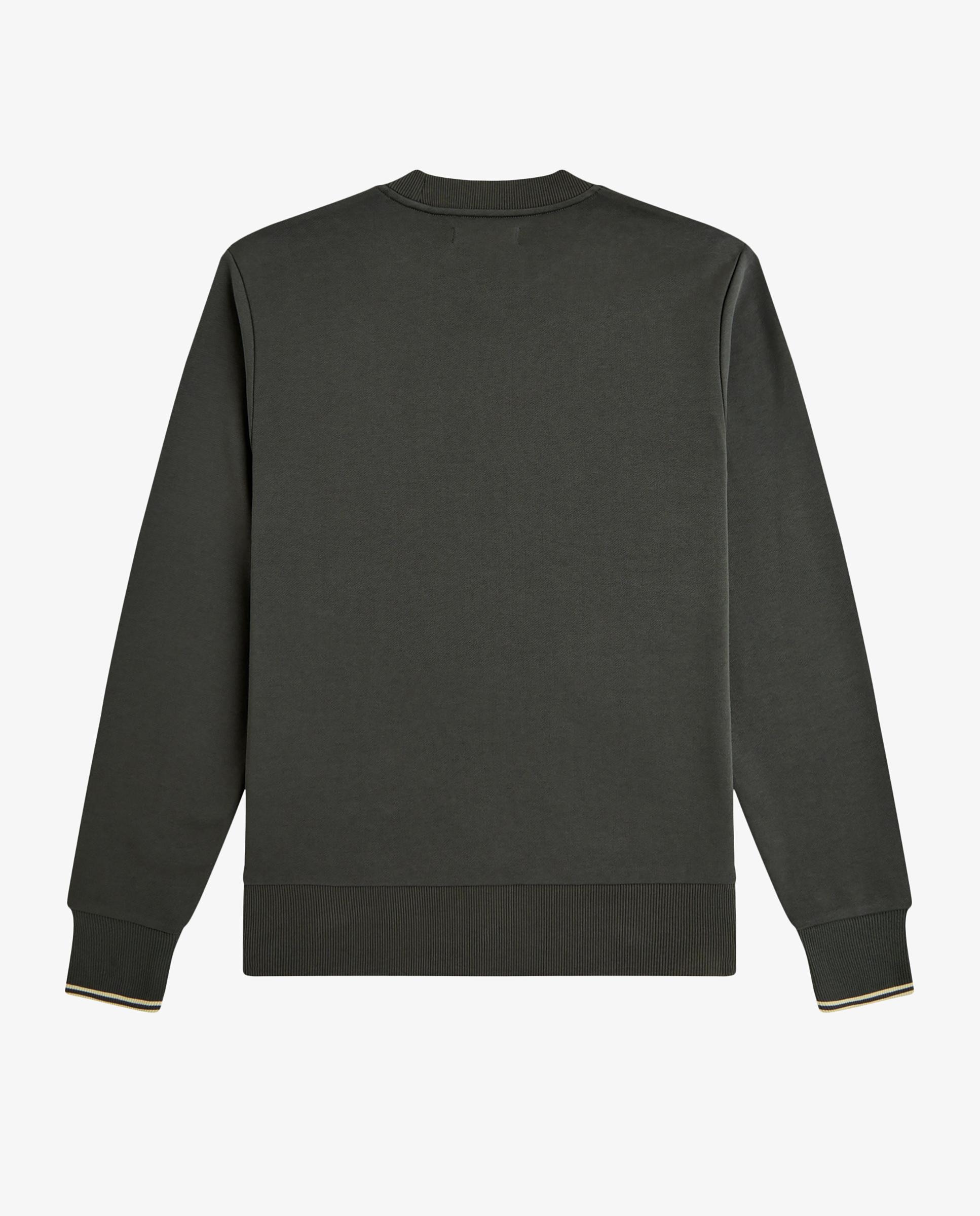 Sudadera de hombre cuello redondo con ribete con dos franjas - Fred Perry - Gris oscuro Gris oscuro-6
