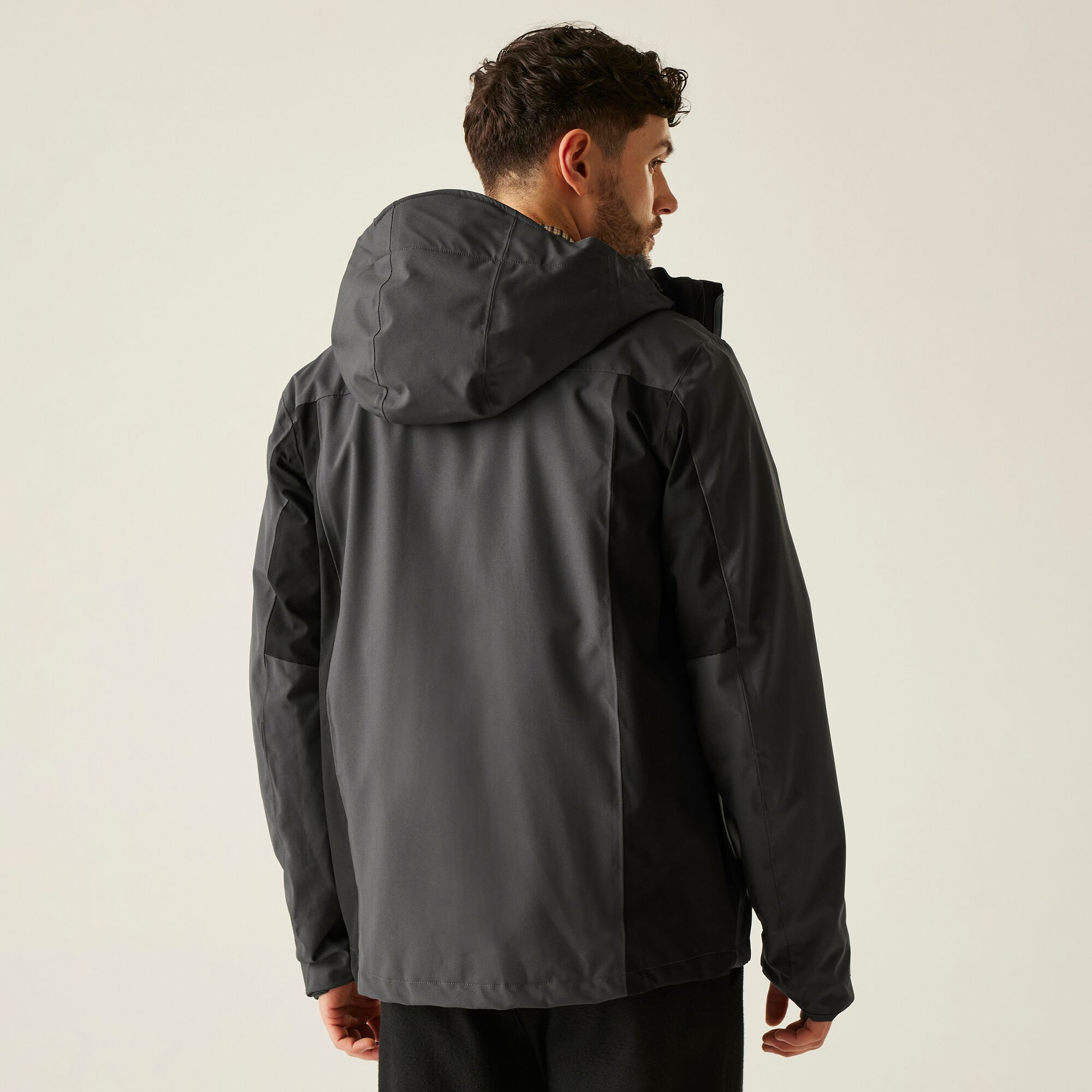 Chubasquero de hombre Birchdale II Regatta - Negro / Gris Negro / Gris-3
