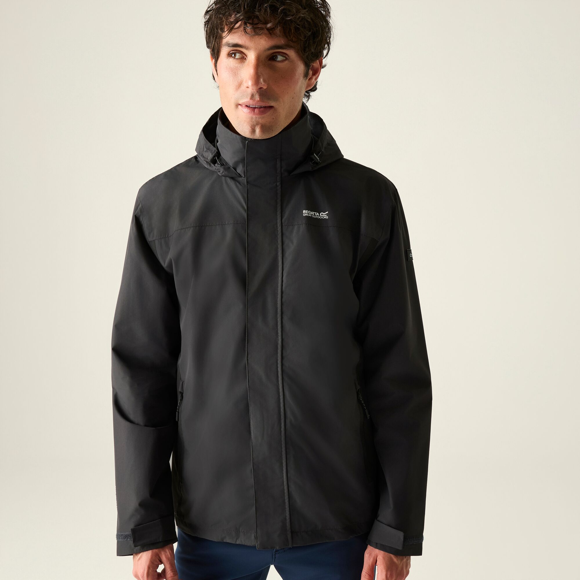Chubasquero de hombre Matt II Regatta - Negro / Gris Negro / Gris-1