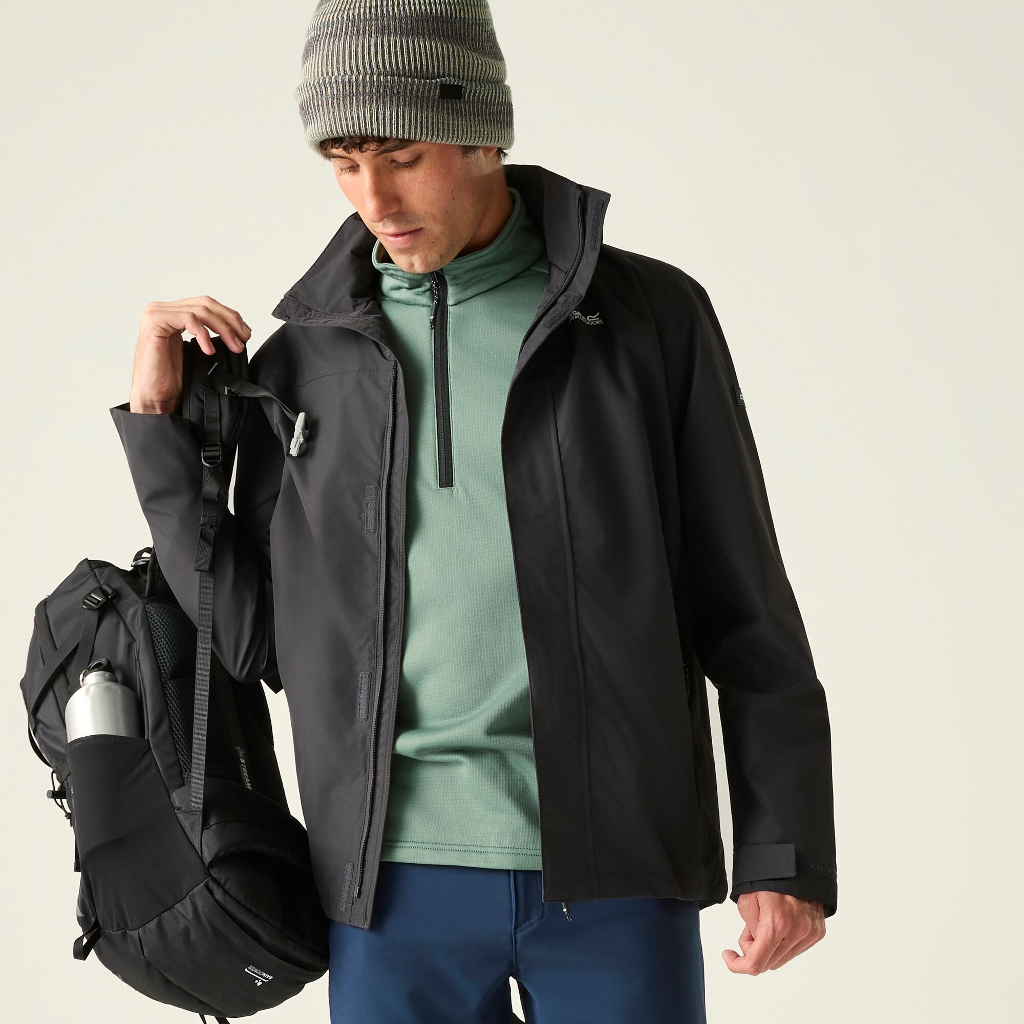 Chubasquero de hombre Matt II Regatta - Negro / Gris Negro / Gris-2