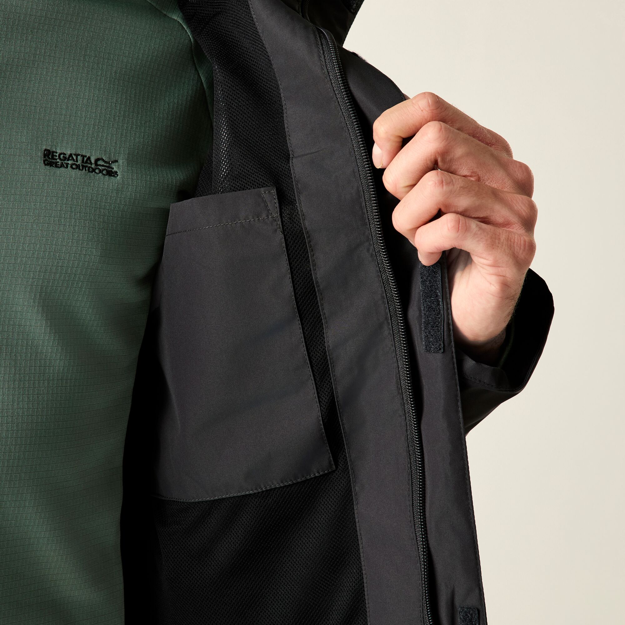 Chubasquero de hombre Matt II Regatta - Negro / Gris Negro / Gris-5