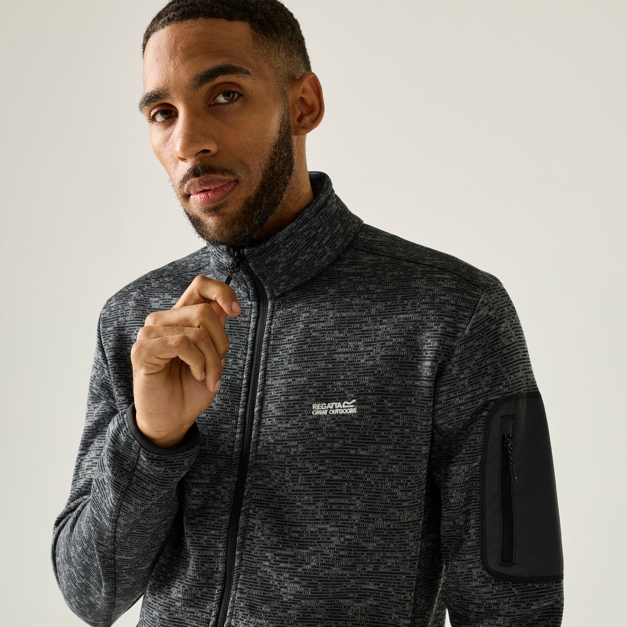 Forro polar de hombre Newhill Regatta - Gris oscuro Gris oscuro-4