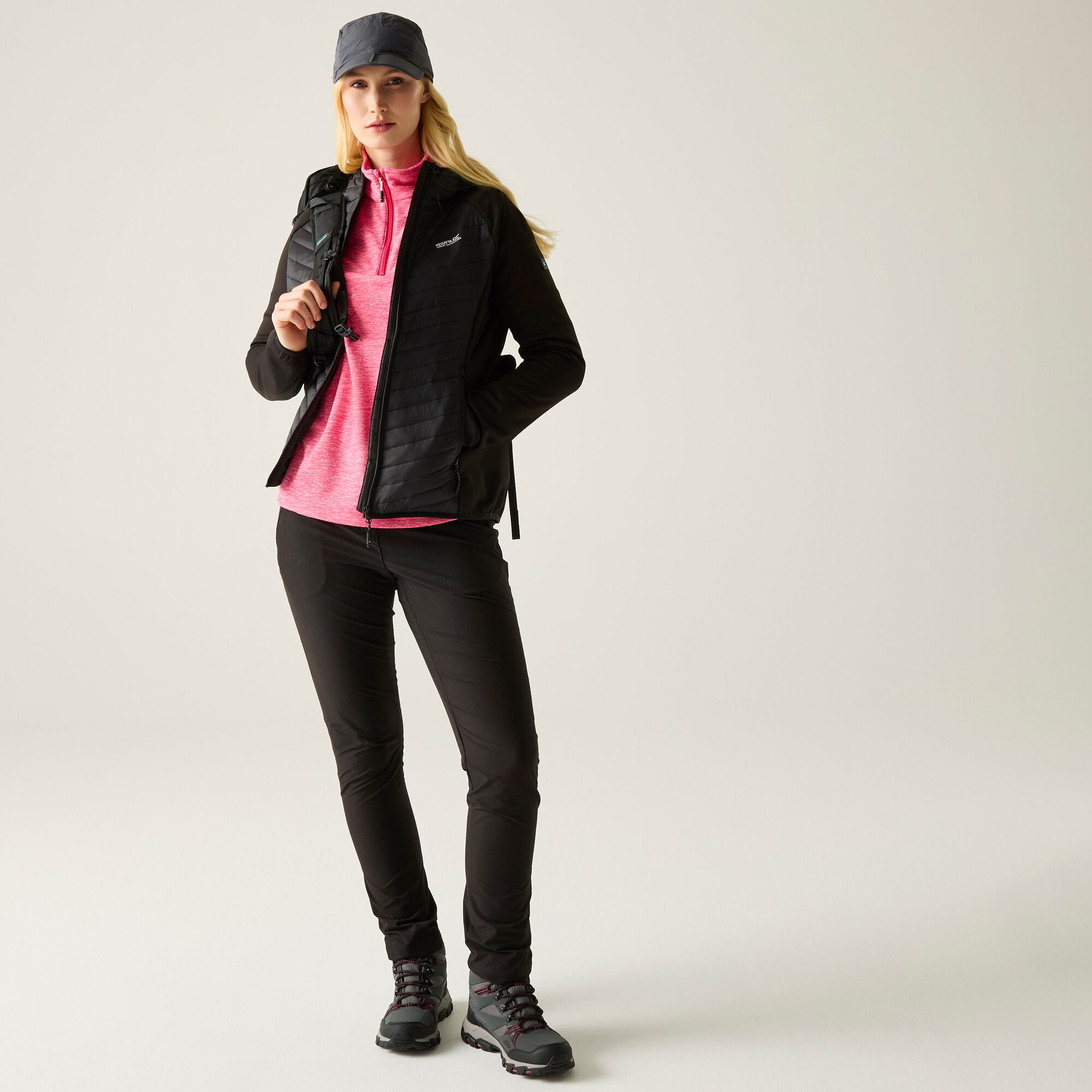 Chaqueta de mujer Andreson Hybrid Regatta - Negro Negro-3