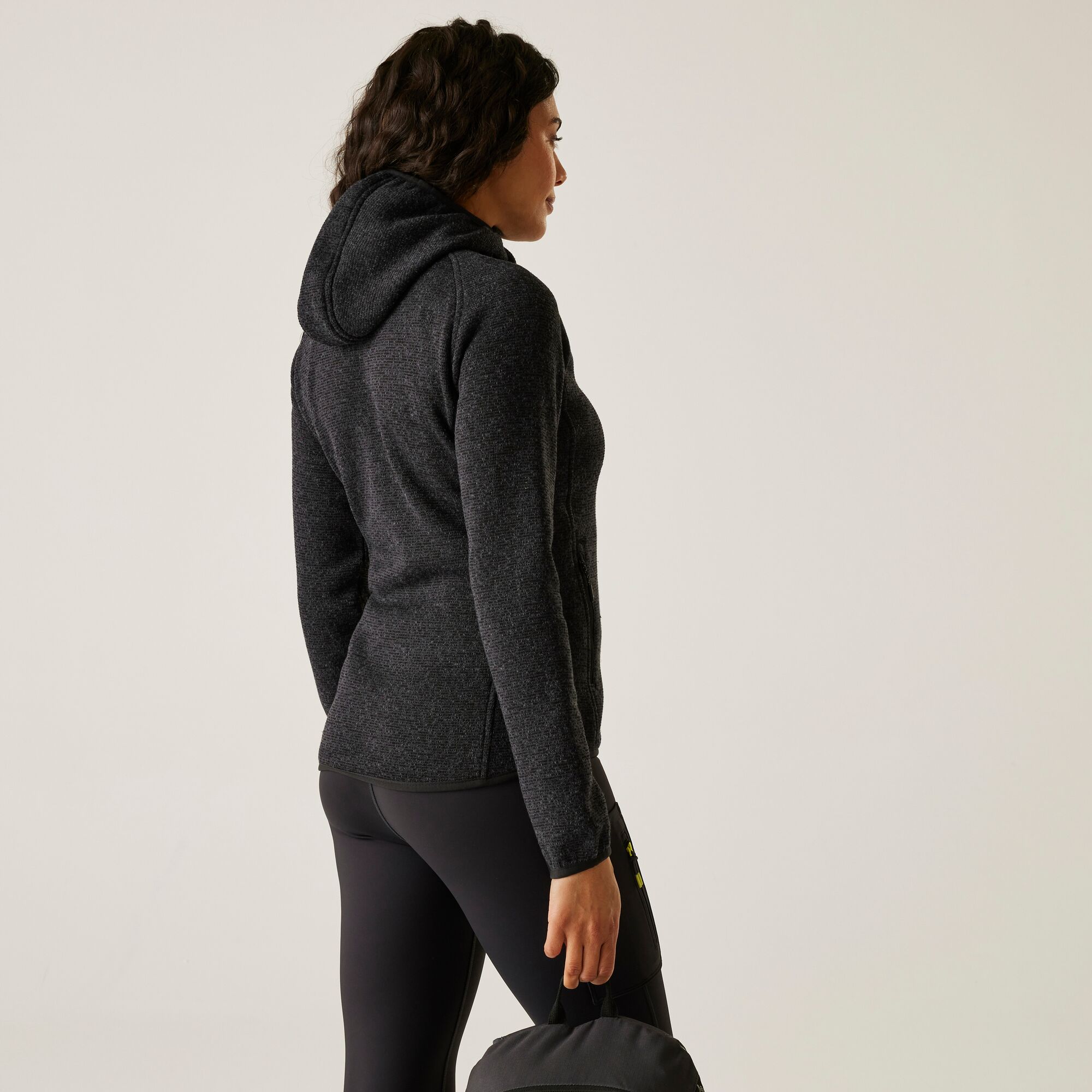 Forro polar de mujer Hooded Newhill Regatta - Negro Negro-2