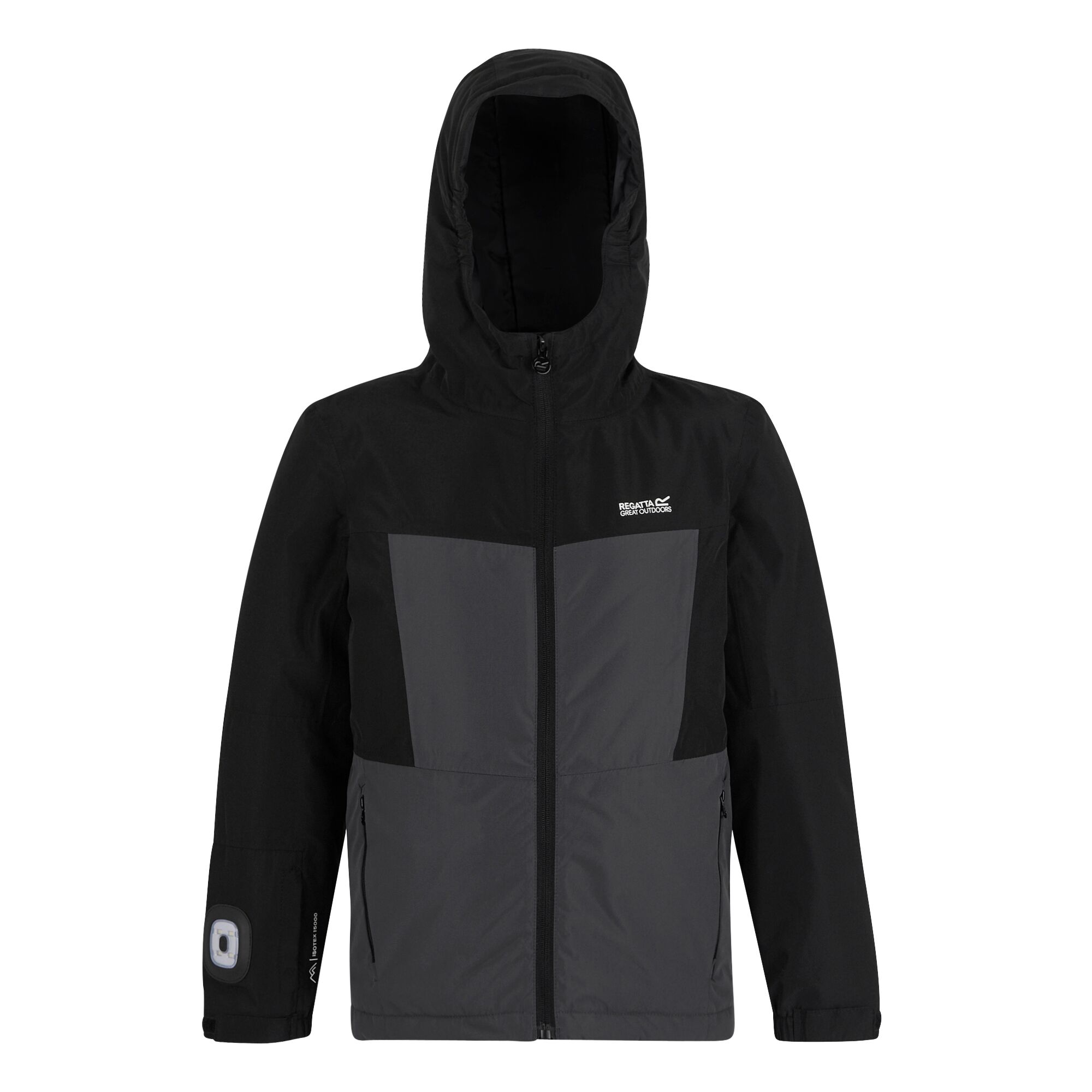 Chaqueta de niños Beamz Regatta - Negro / Gris Negro / Gris-5