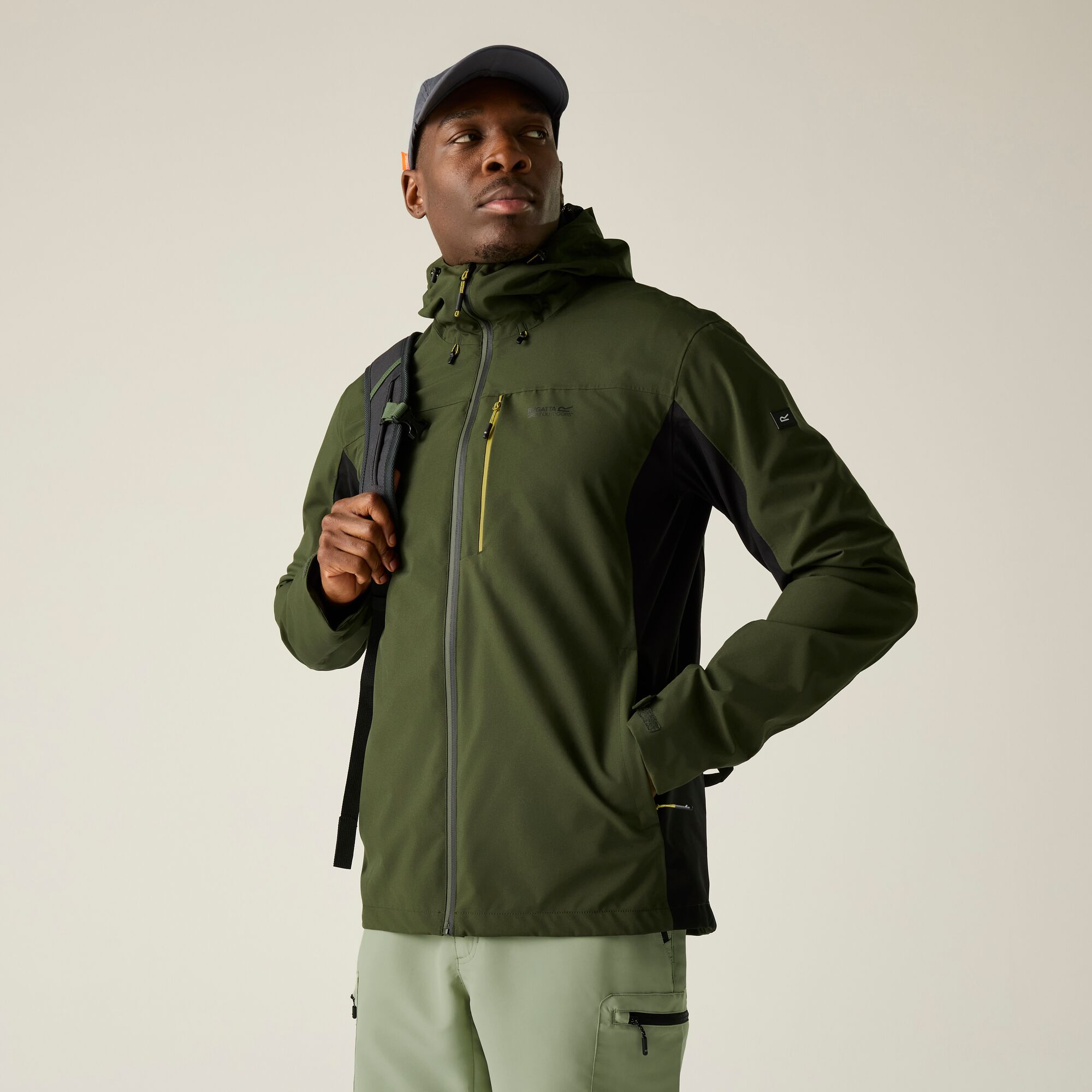 Chubasquero de hombre Birchdale II Regatta - Verde militar Verde militar-1
