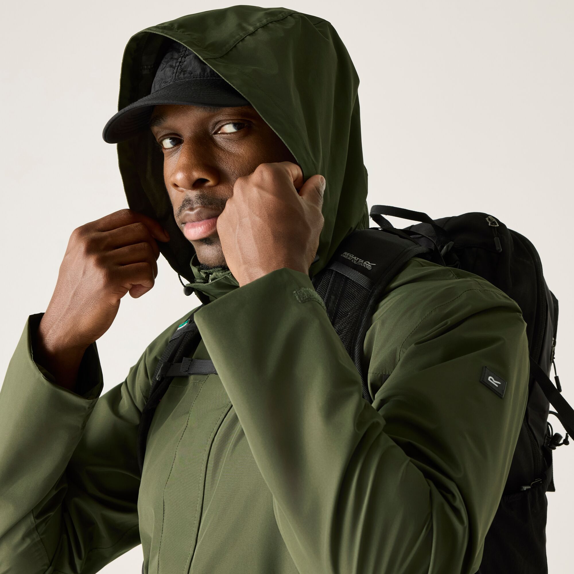 Chubasquero de hombre Matt II Regatta - Verde militar Verde militar-4