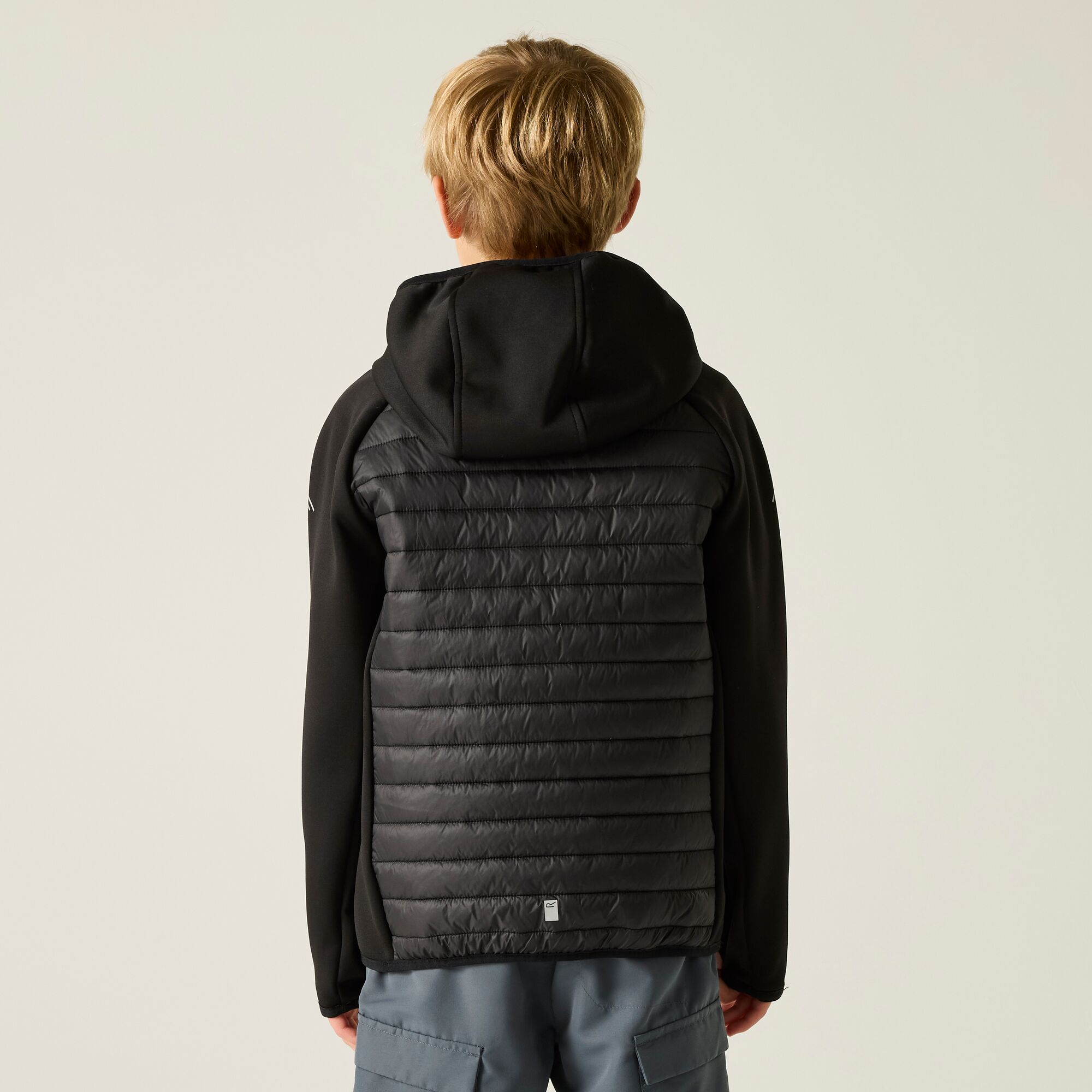 Chaqueta de niños Andreson Hybrid Regatta - Negro / Gris Negro / Gris-2