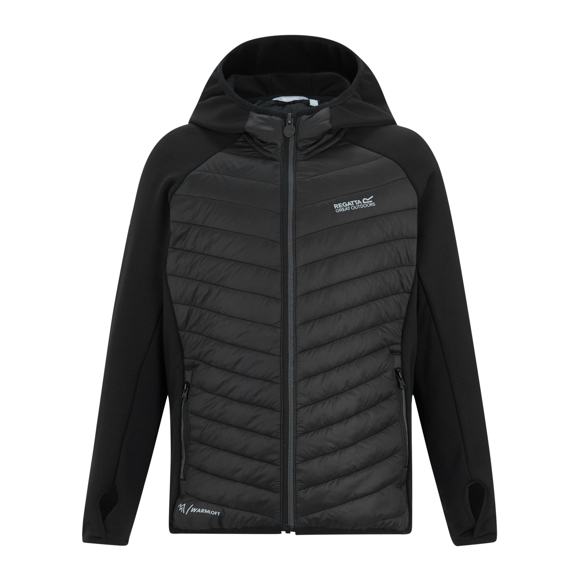 Chaqueta de niños Andreson Hybrid Regatta - Negro / Gris Negro / Gris-6