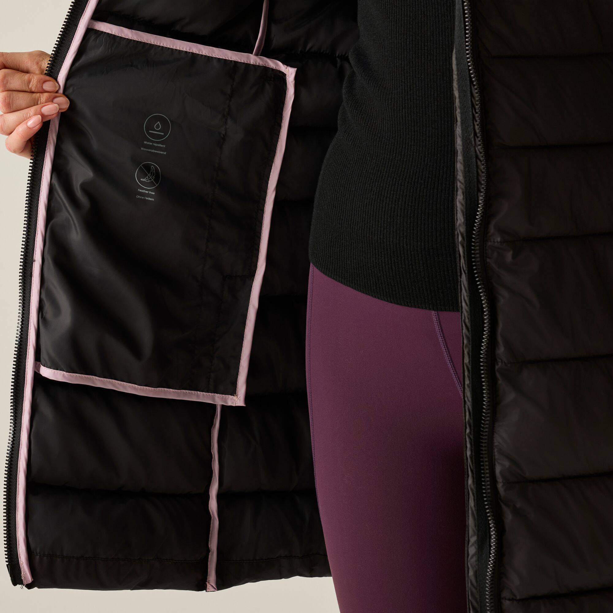 Chaqueta de mujer Amara Regatta - Negro Negro-5