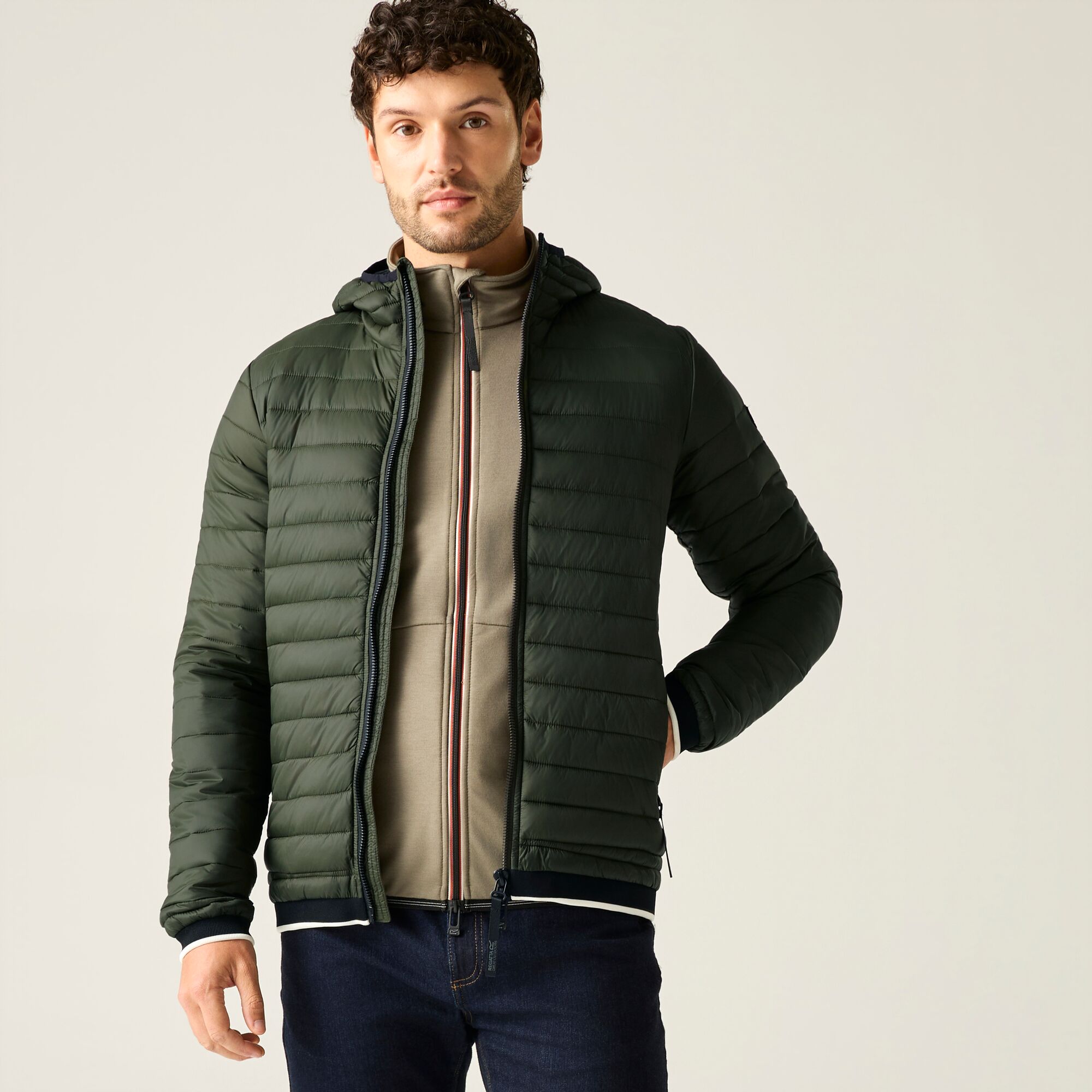 Chaqueta de hombre Haile Regatta - Verde militar Verde militar-2