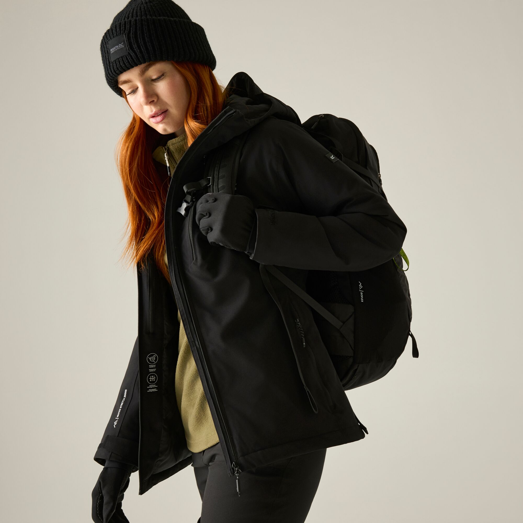 Imagen 2 de Chaqueta de mujer Highton Stretch Padded Regatta - Negro Negro