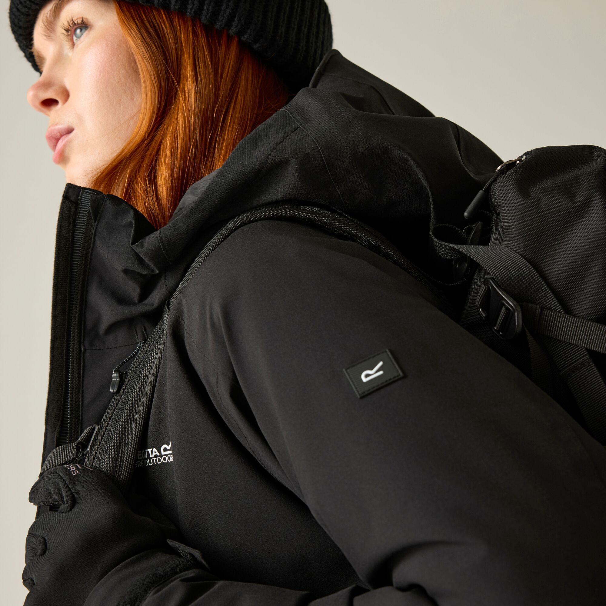 Imagen 4 de Chaqueta de mujer Highton Stretch Padded Regatta - Negro Negro