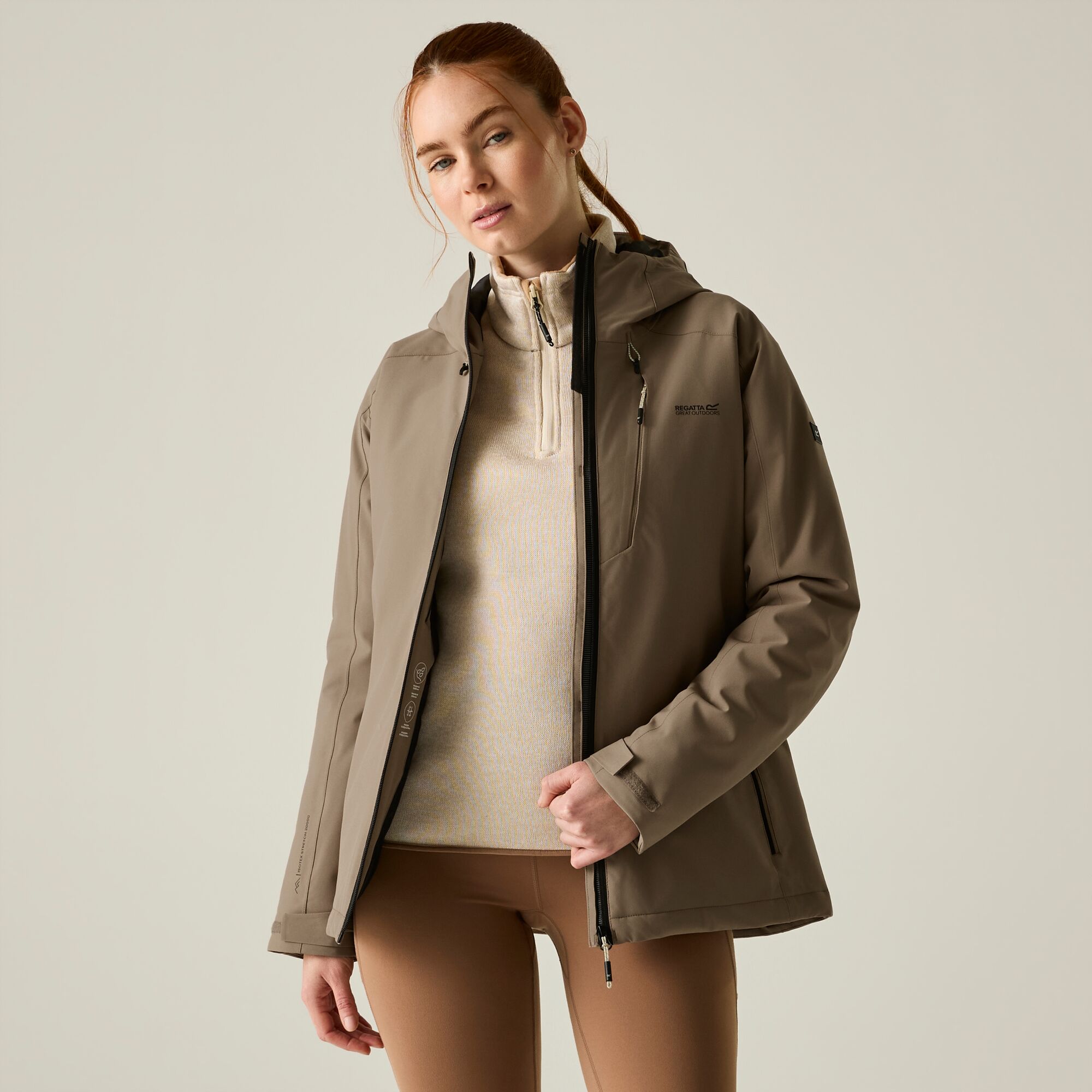 Imagen 2 de Chaqueta de mujer Highton Stretch Padded Regatta - Topo Topo