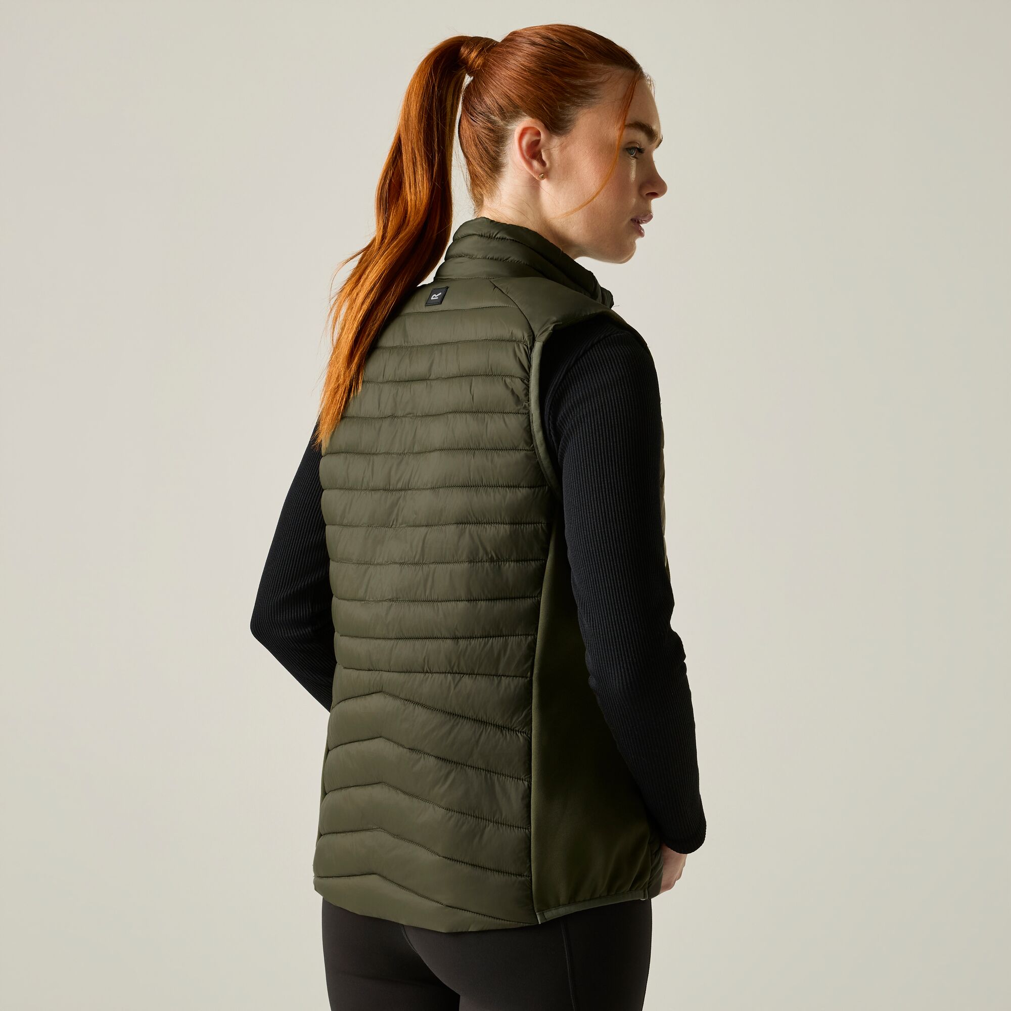 Chaleco de mujer Leedre Hybrid Bodywarmer Regatta - Verde militar Verde militar-2