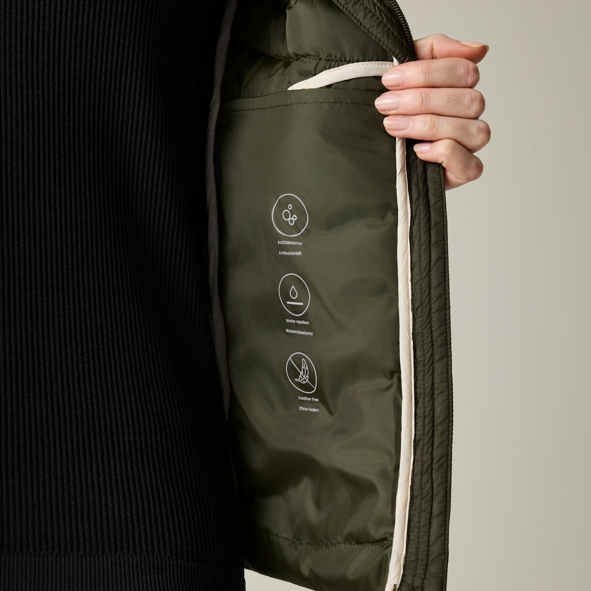 Chaleco de mujer Leedre Hybrid Bodywarmer Regatta - Verde militar Verde militar-3