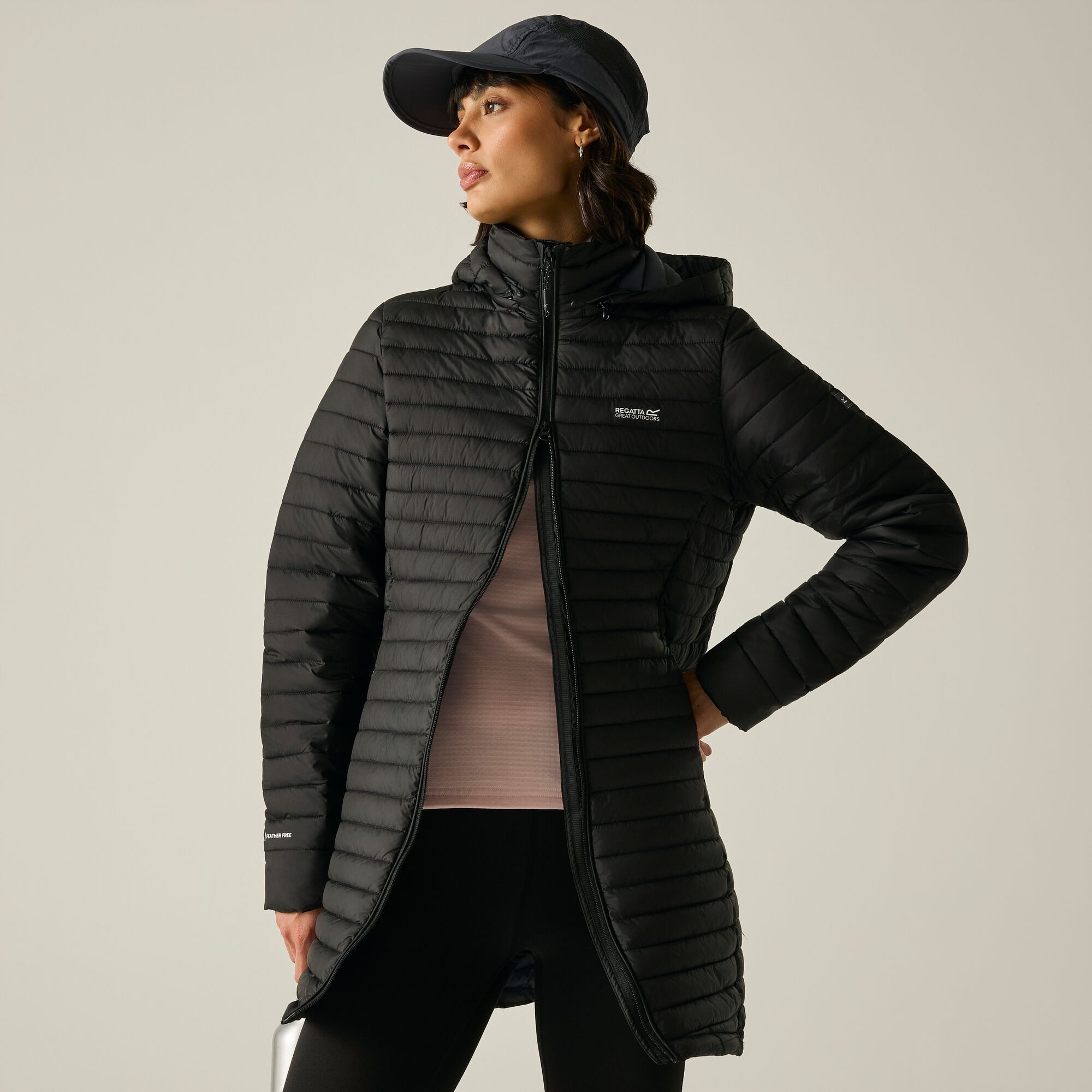 Imagen 1 de Chaqueta de mujer Selenar Long Length Regatta Negro