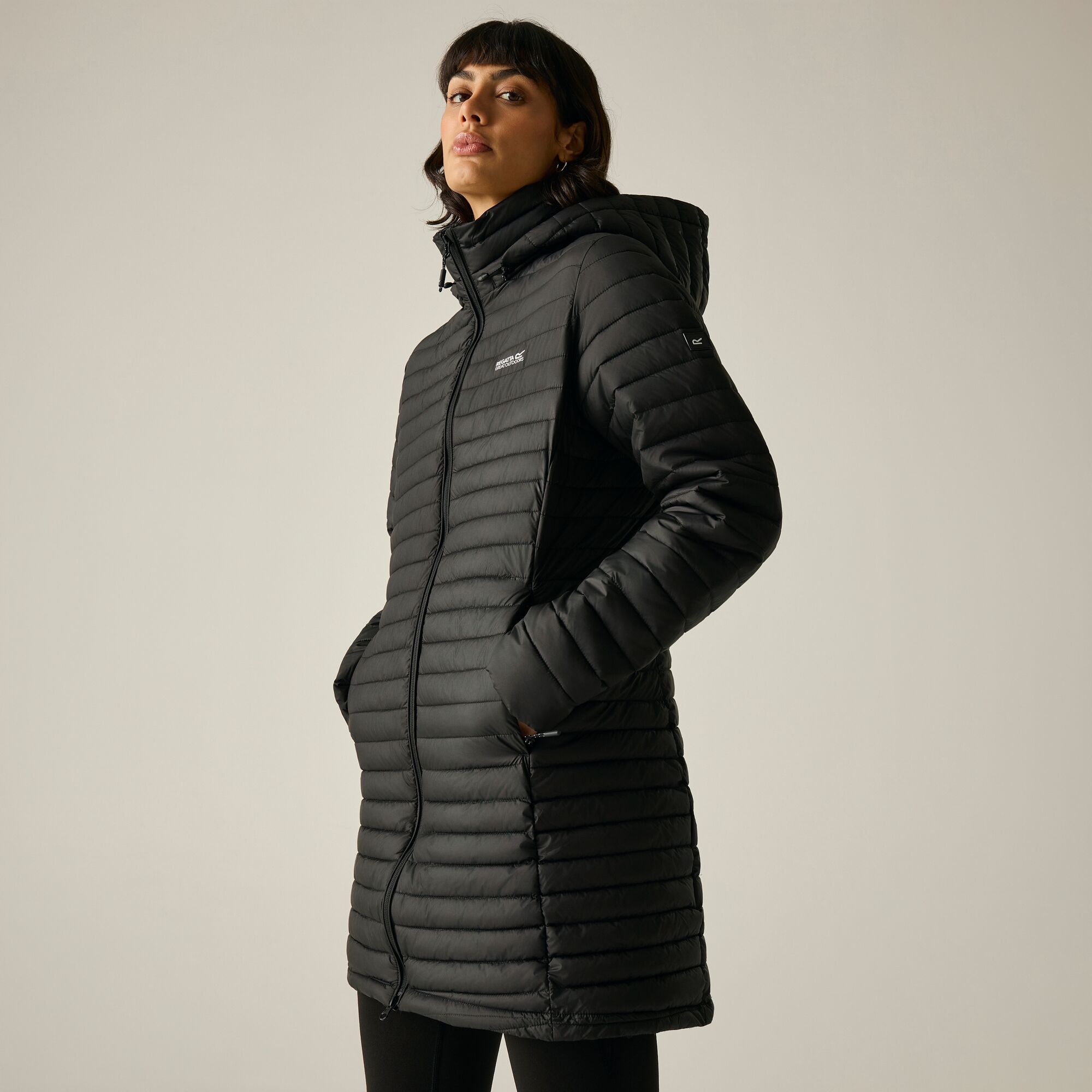 Imagen 4 de Chaqueta de mujer Selenar Long Length Regatta - Negro Negro
