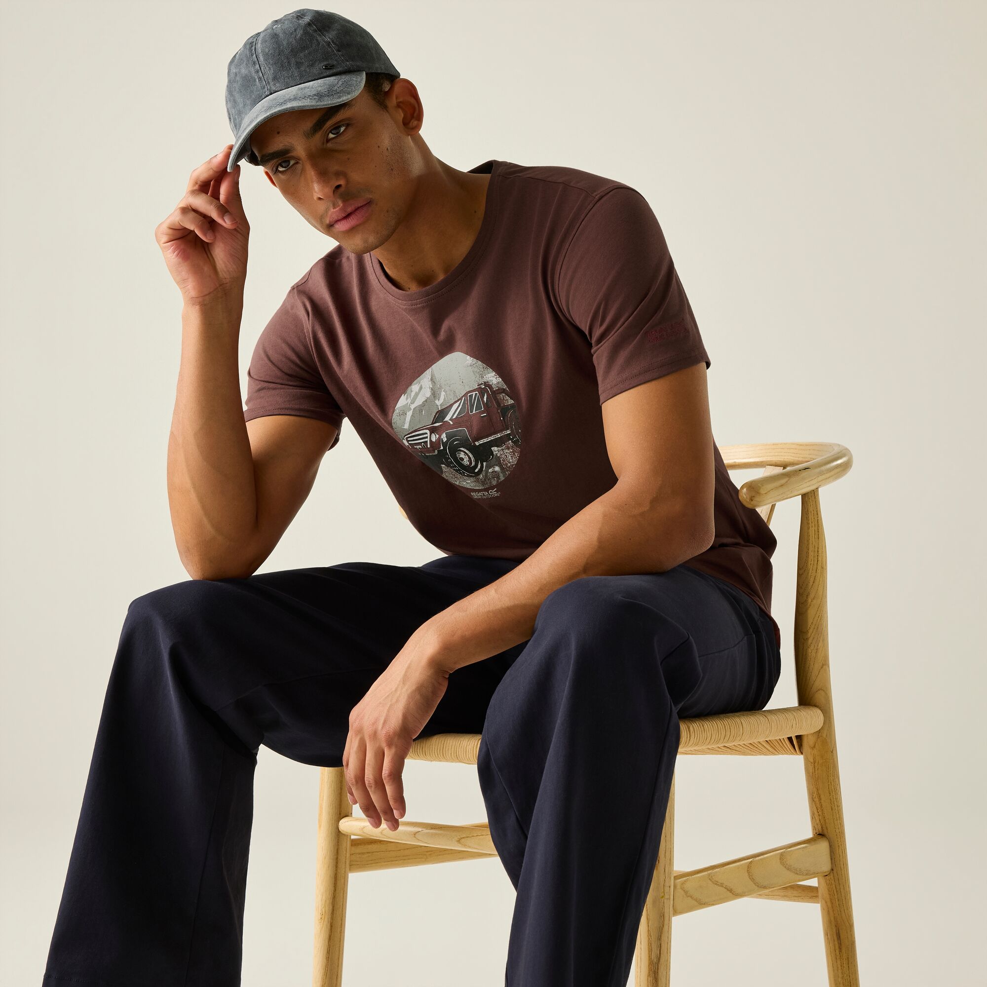 Imagen 5 de Camiseta de hombre Cline IX Regatta - Burdeos Burdeos