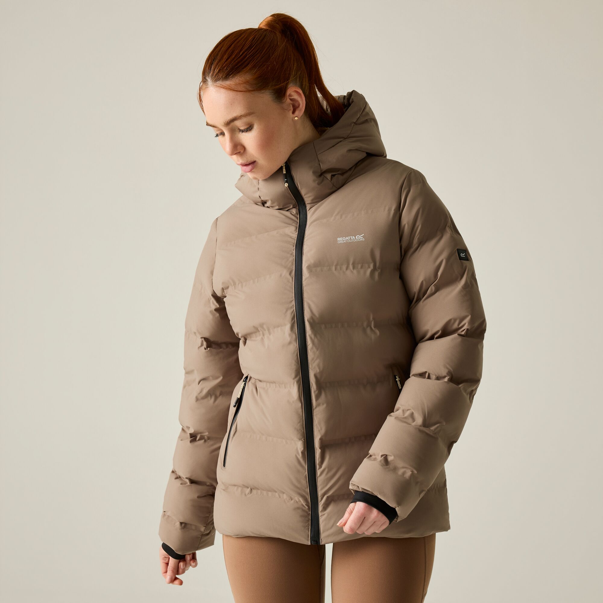 Chaqueta de mujer Altoro Thermal Regatta - Topo Topo-1