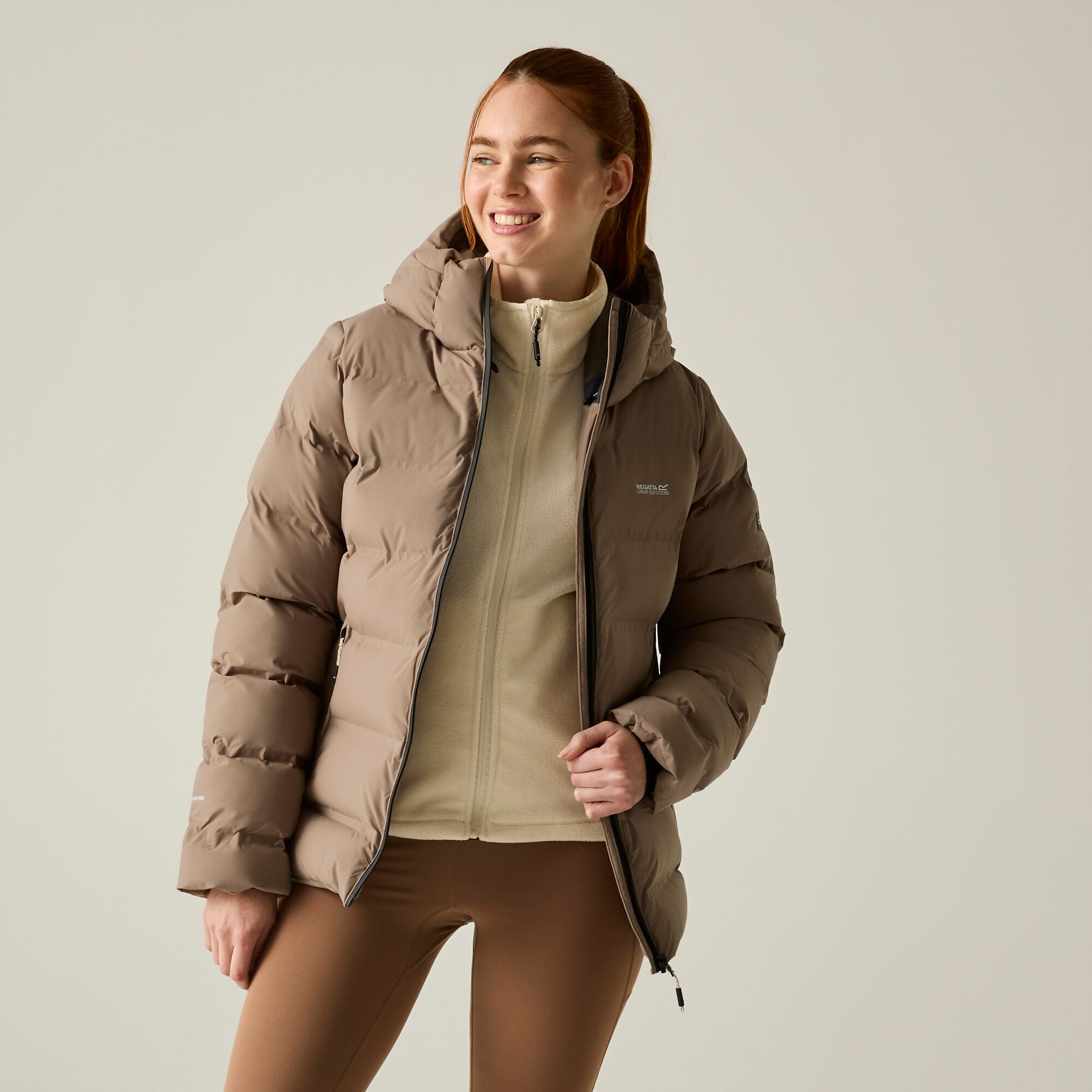Chaqueta de mujer Altoro Thermal Regatta - Topo Topo-3