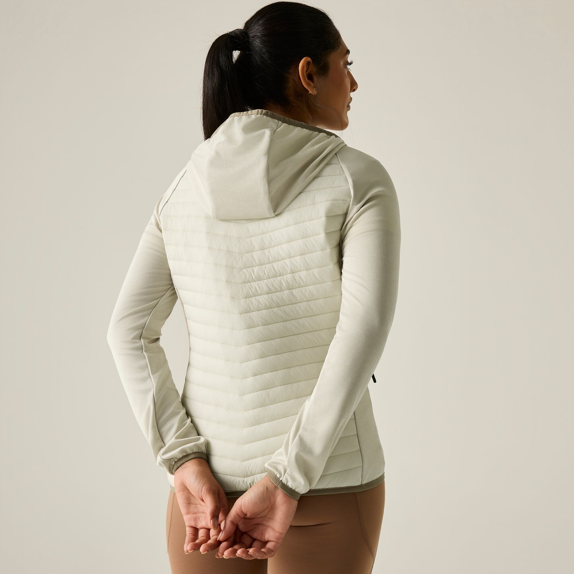 Chaqueta de mujer Andreson Marl Hybrid Regatta - Hueso Hueso-3