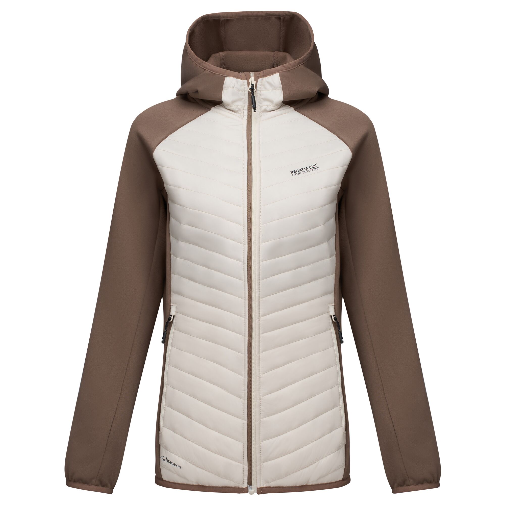 Chaqueta de mujer Andreson Hybrid Regatta - Verde claro Beige / Blanco-5
